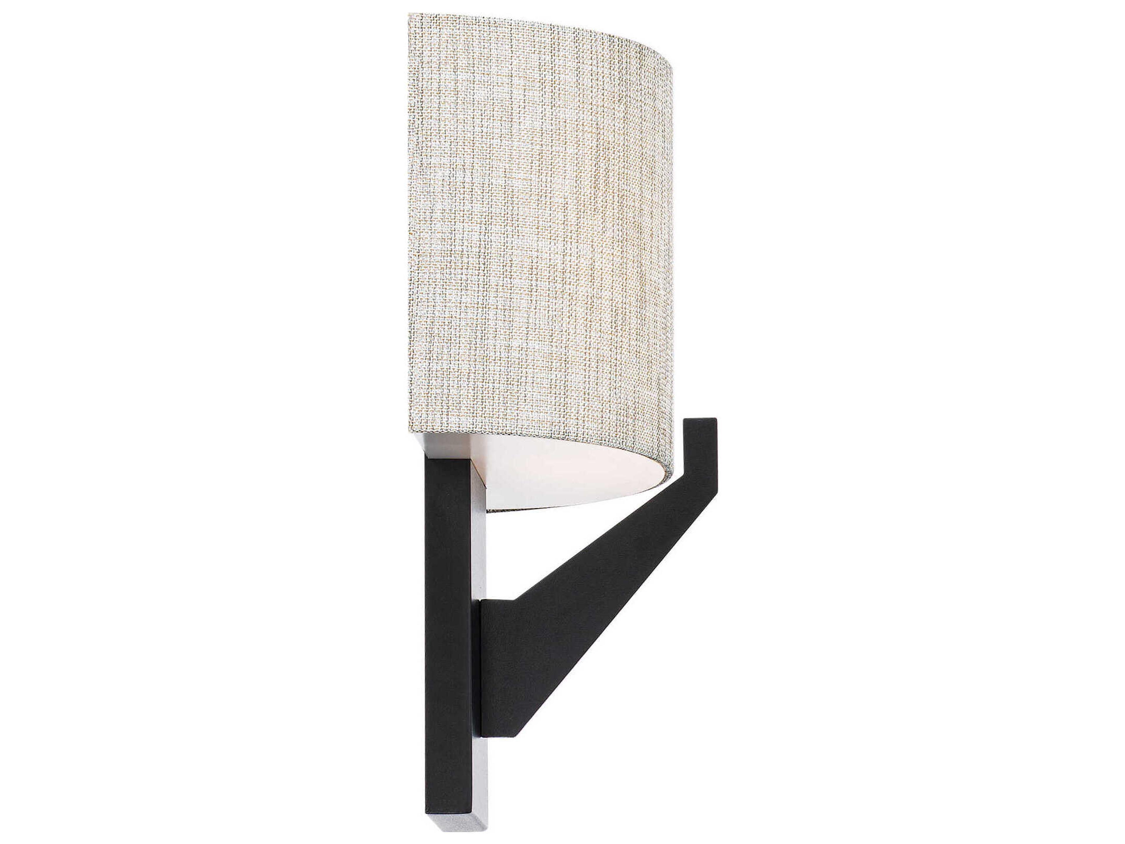 dweLED by WAC Lighting Fitzgerald 1-Light Black Glass LED Wall Sconce