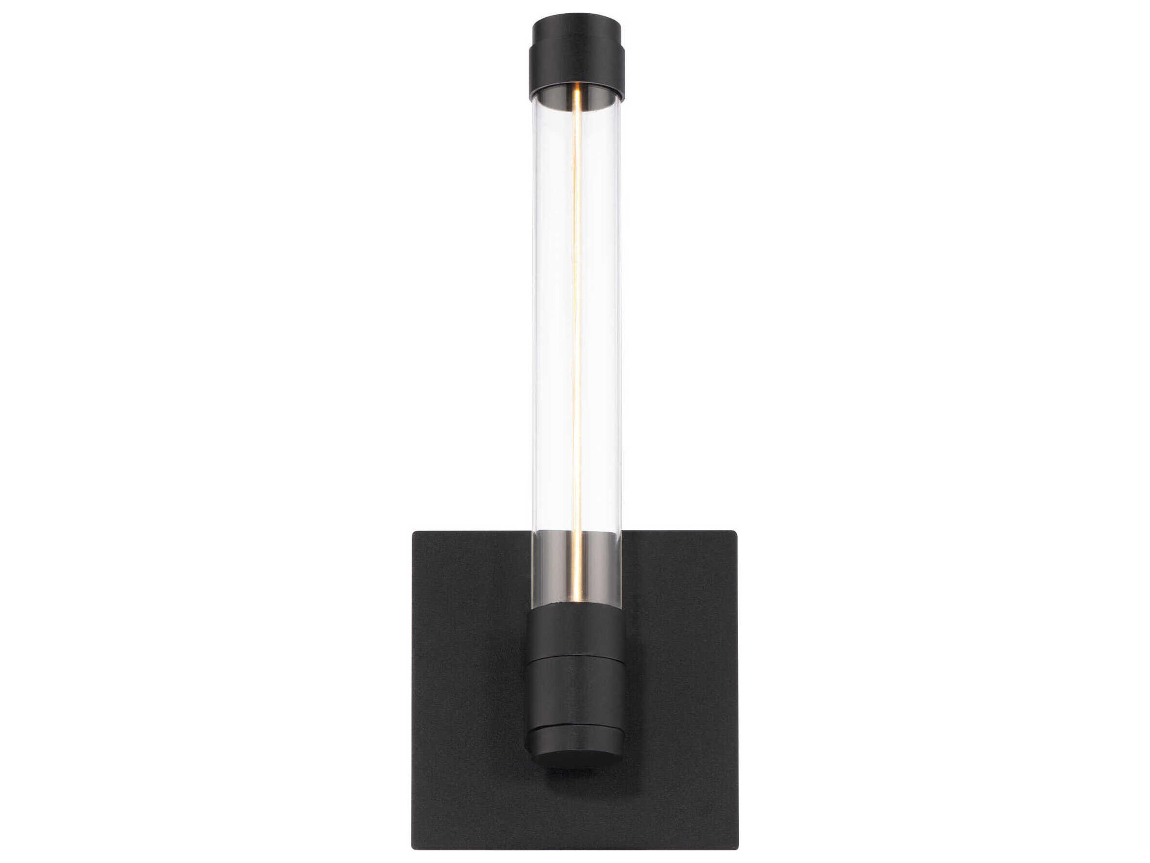 Jedi 1-Light Black Glass LED Wall Sconce
