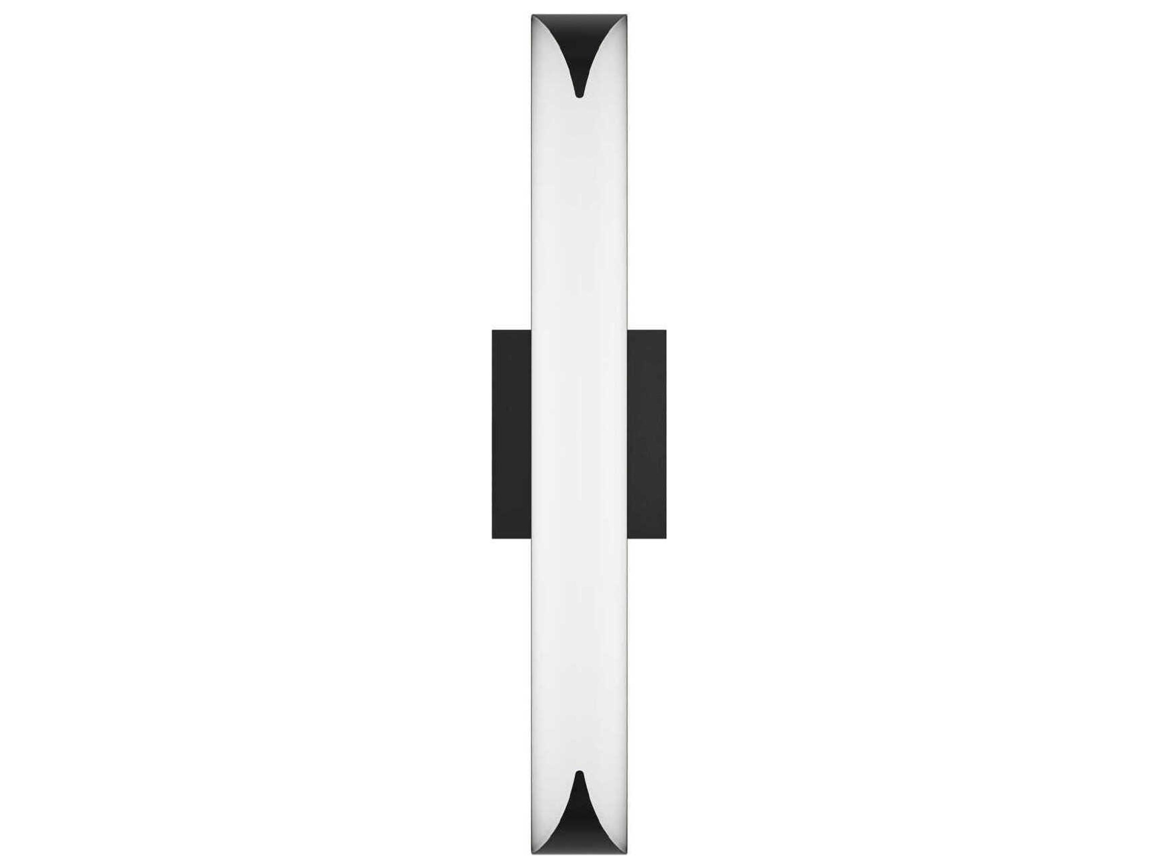 dweLED by WAC Lighting Straitaway 1-Light Black Vanity Light