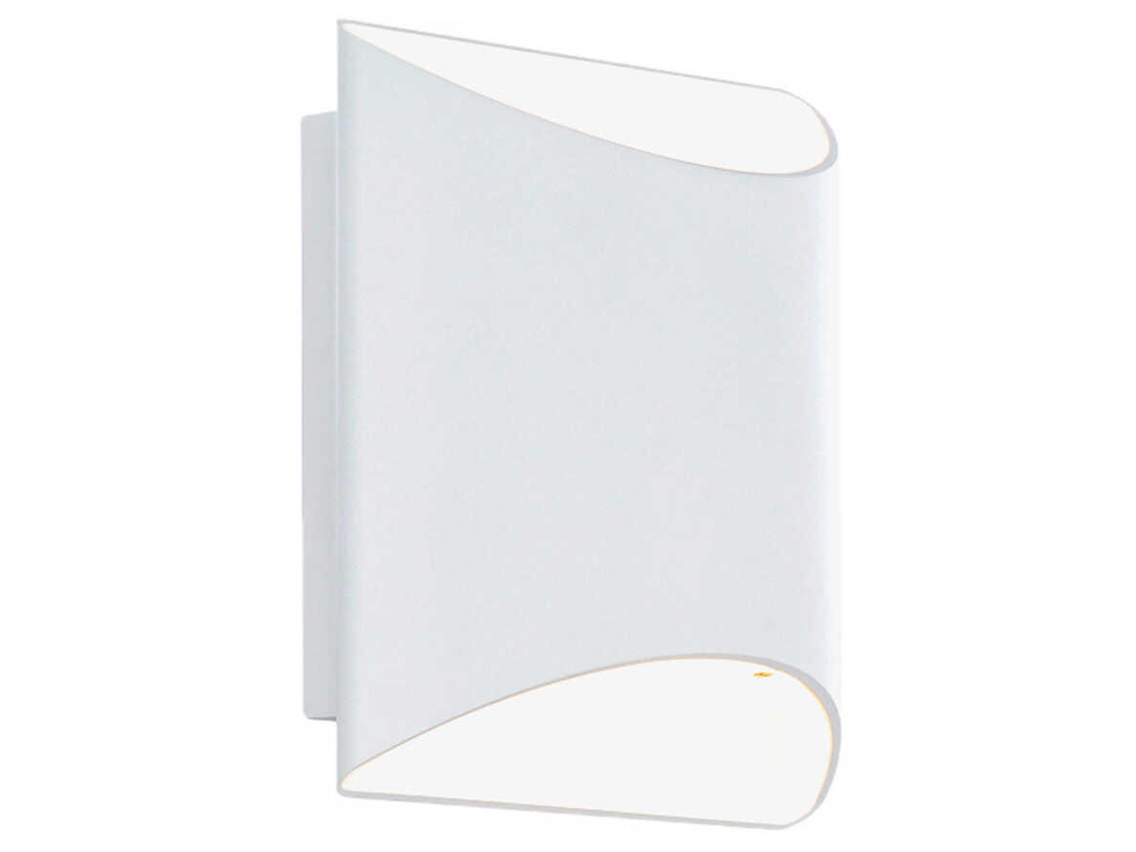 dweLED by WAC Lighting Duet 2-Light Black Glass LED Wall Sconce