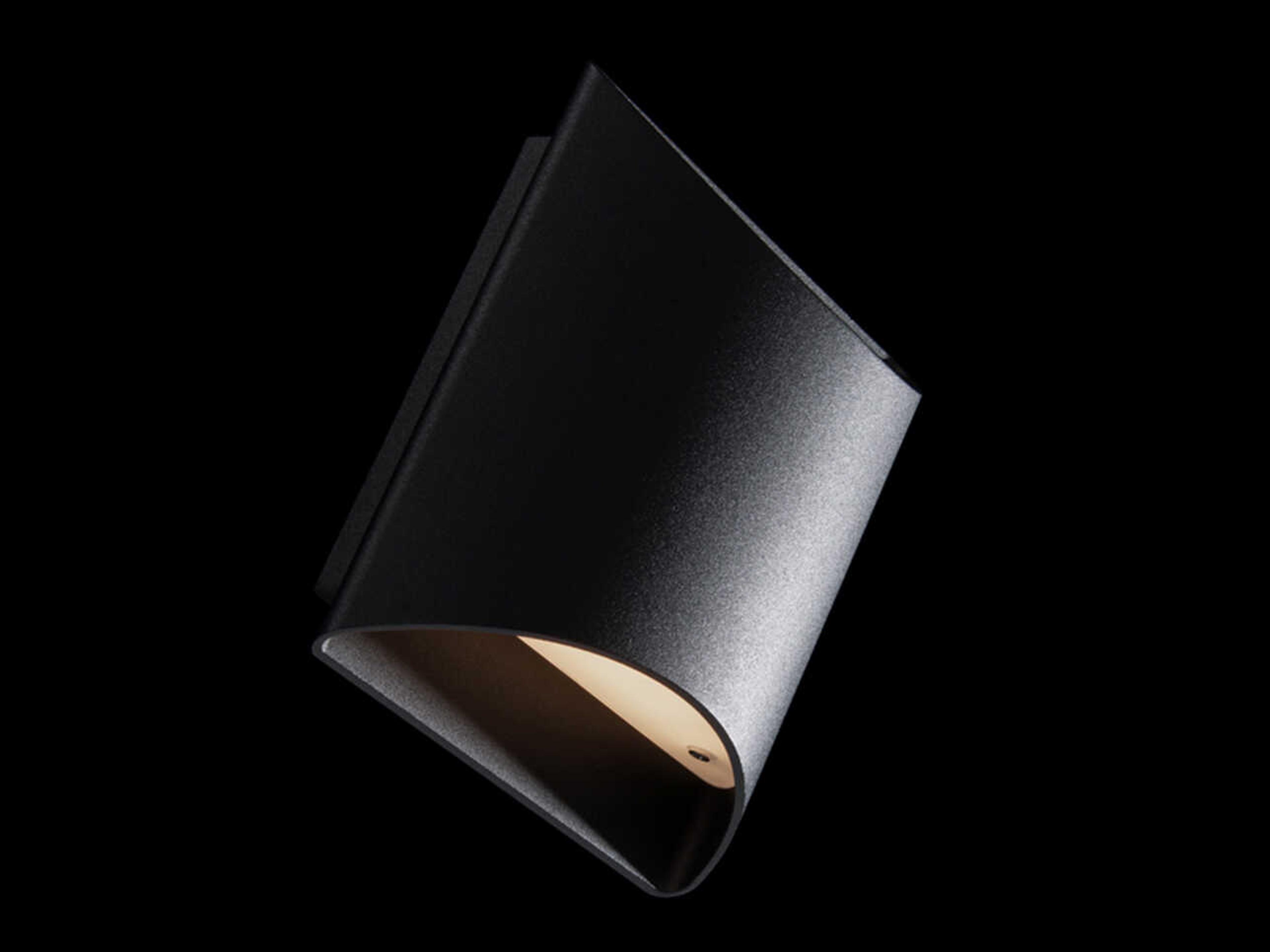 dweLED by WAC Lighting Duet 2-Light Black Glass LED Wall Sconce