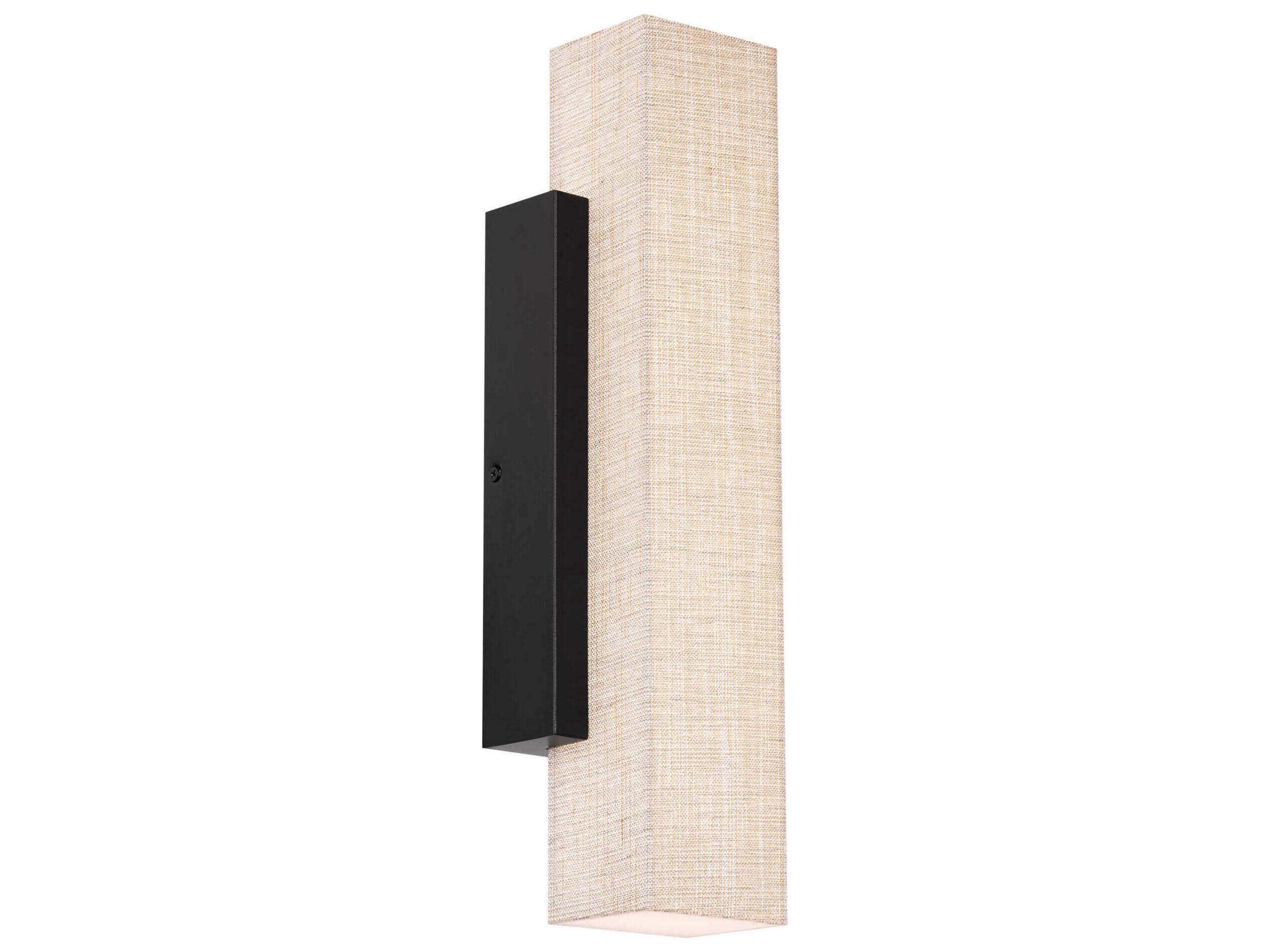 dweLED Volga Wall Sconce Black LED Modern