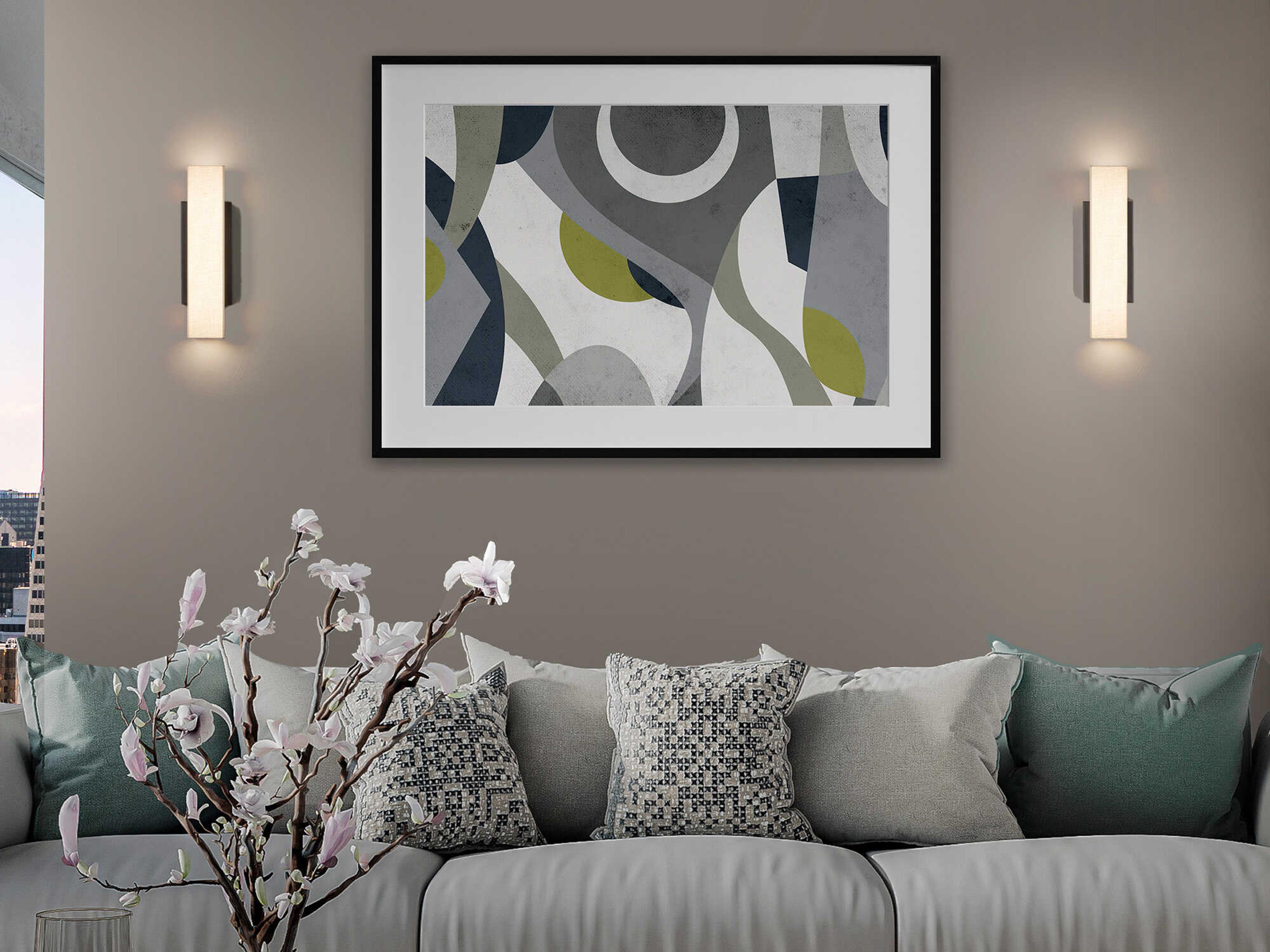 dweLED by WAC Lighting Volga 1-Light Black LED Wall Sconce