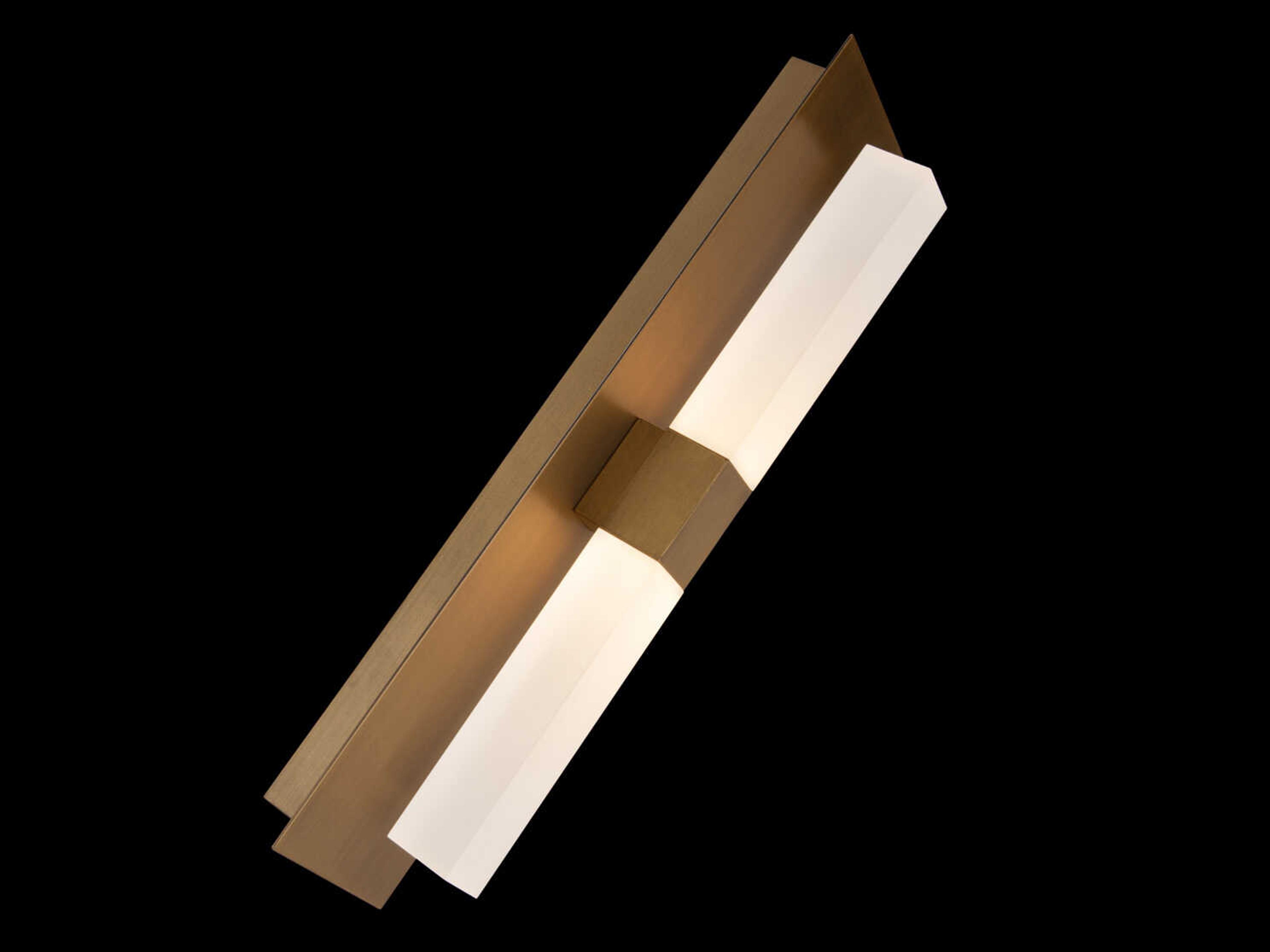 dweLED by WAC Lighting Camelot 2-Light Aged Brass LED Wall Sconce