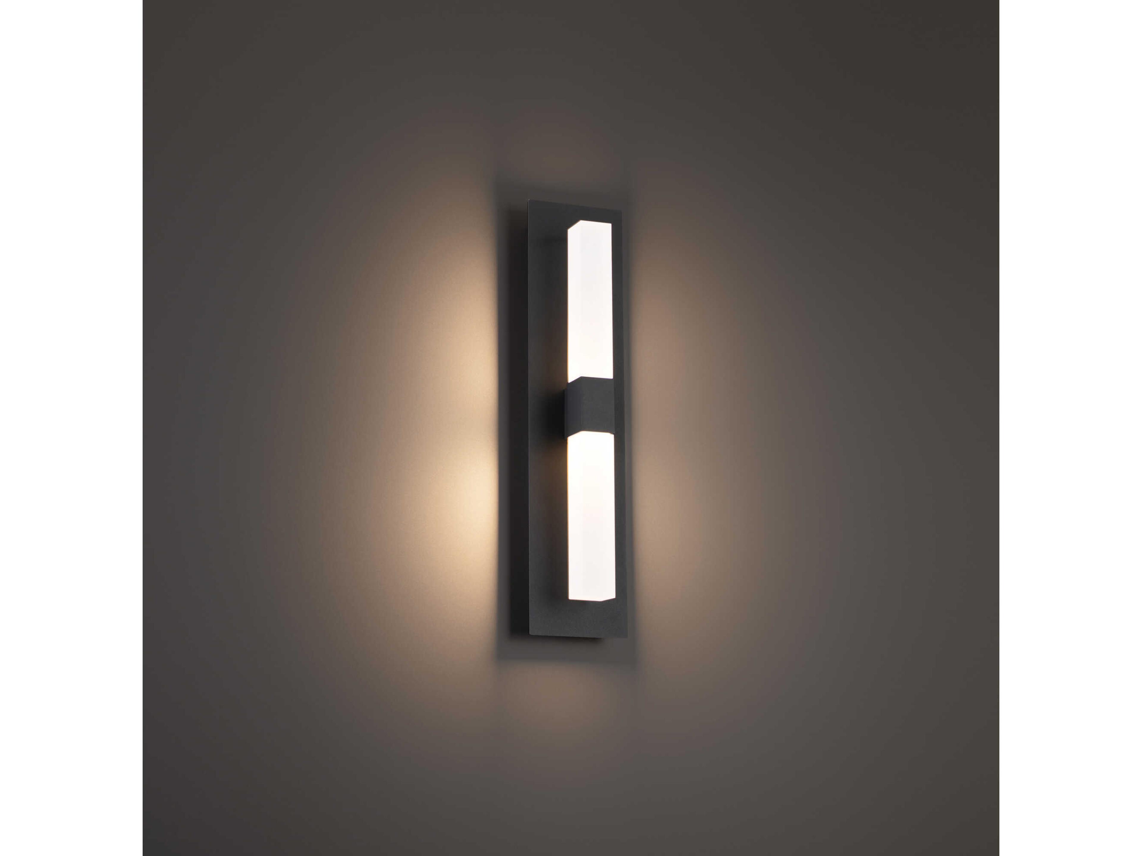 dweLED by WAC Lighting Camelot 2-Light Black LED Wall Sconce