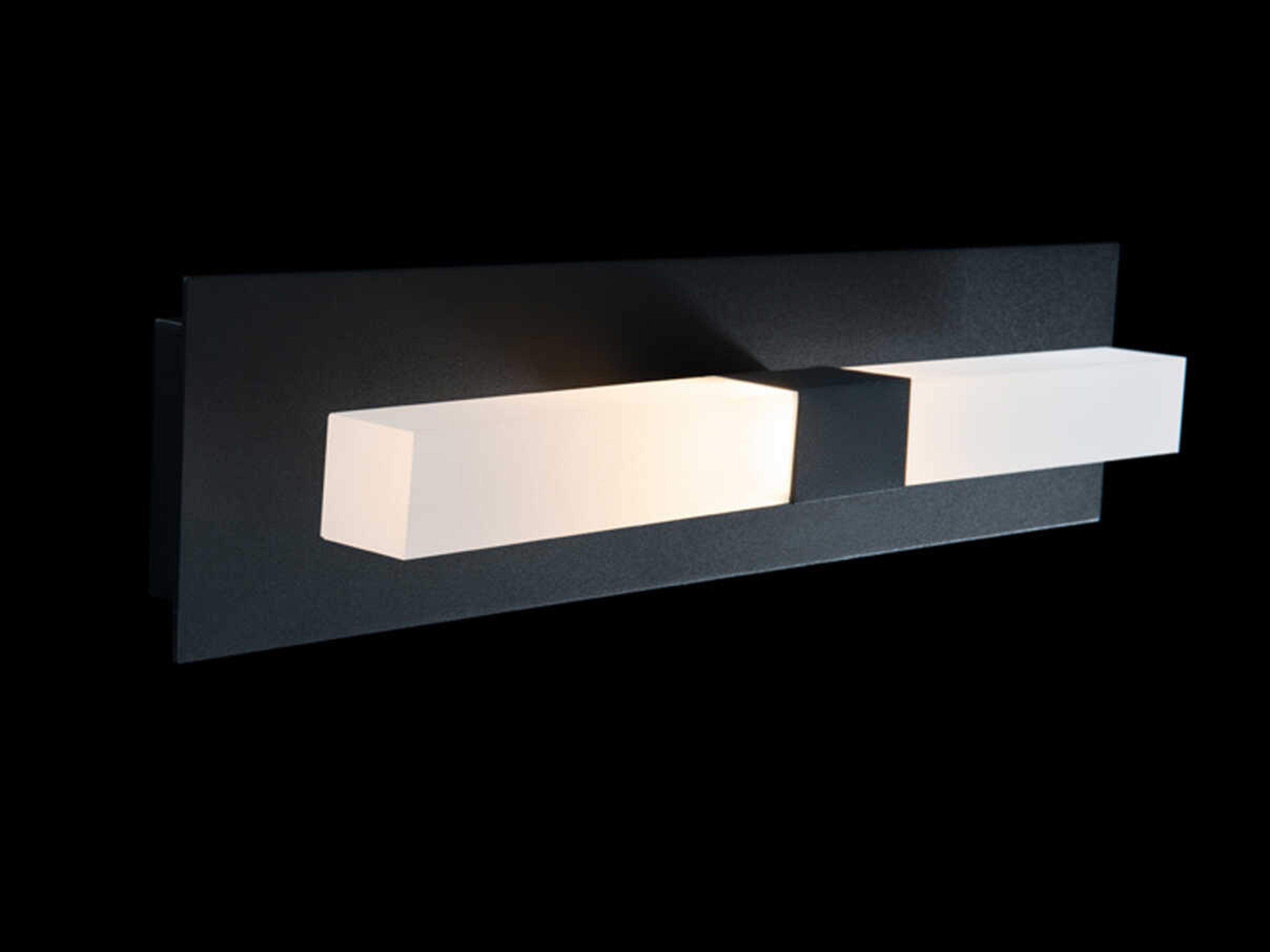 dweLED by WAC Lighting Camelot 2-Light Black LED Wall Sconce