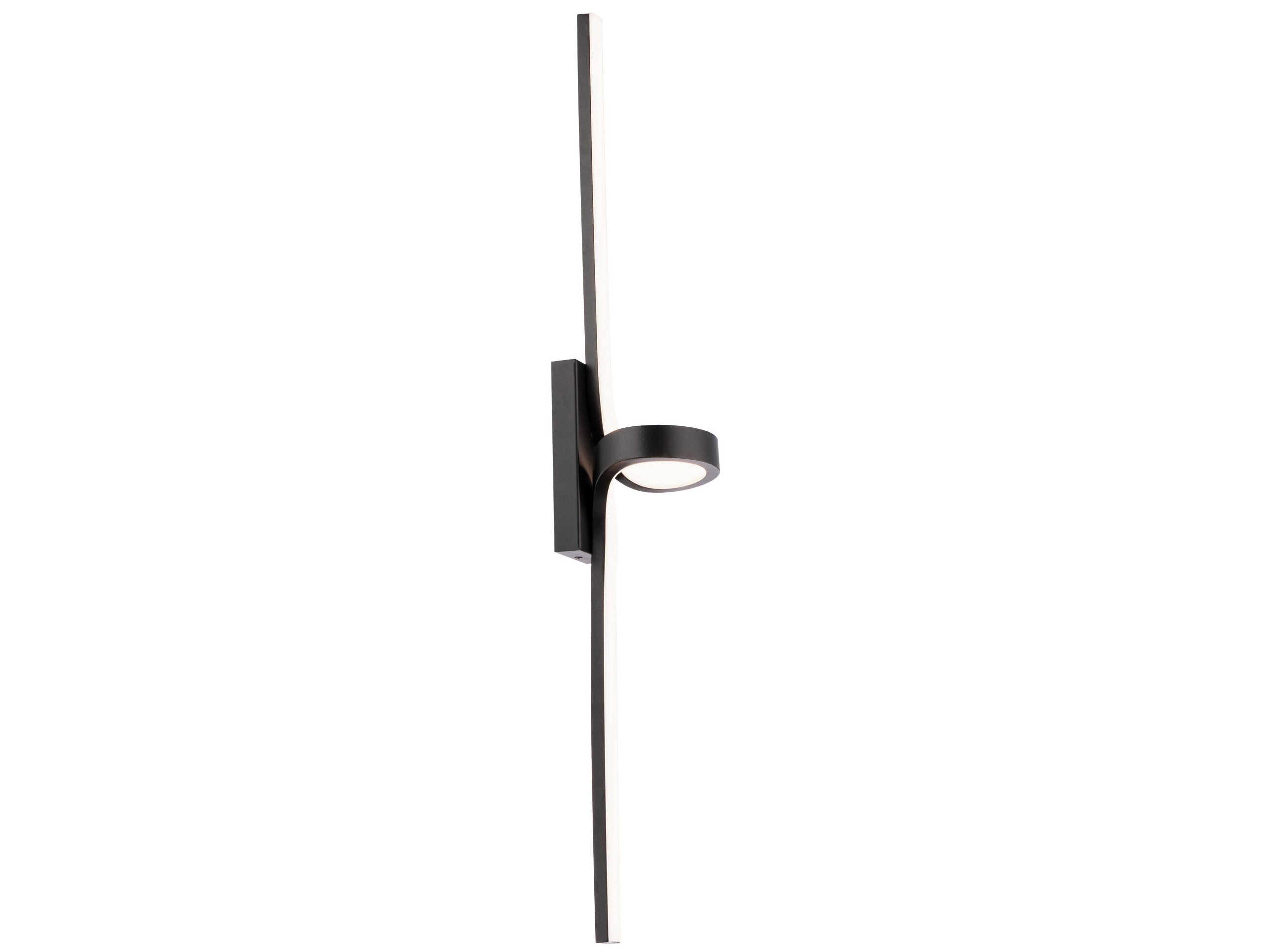dweLED by WAC Lighting Loophole 1-Light Black LED Vanity Light