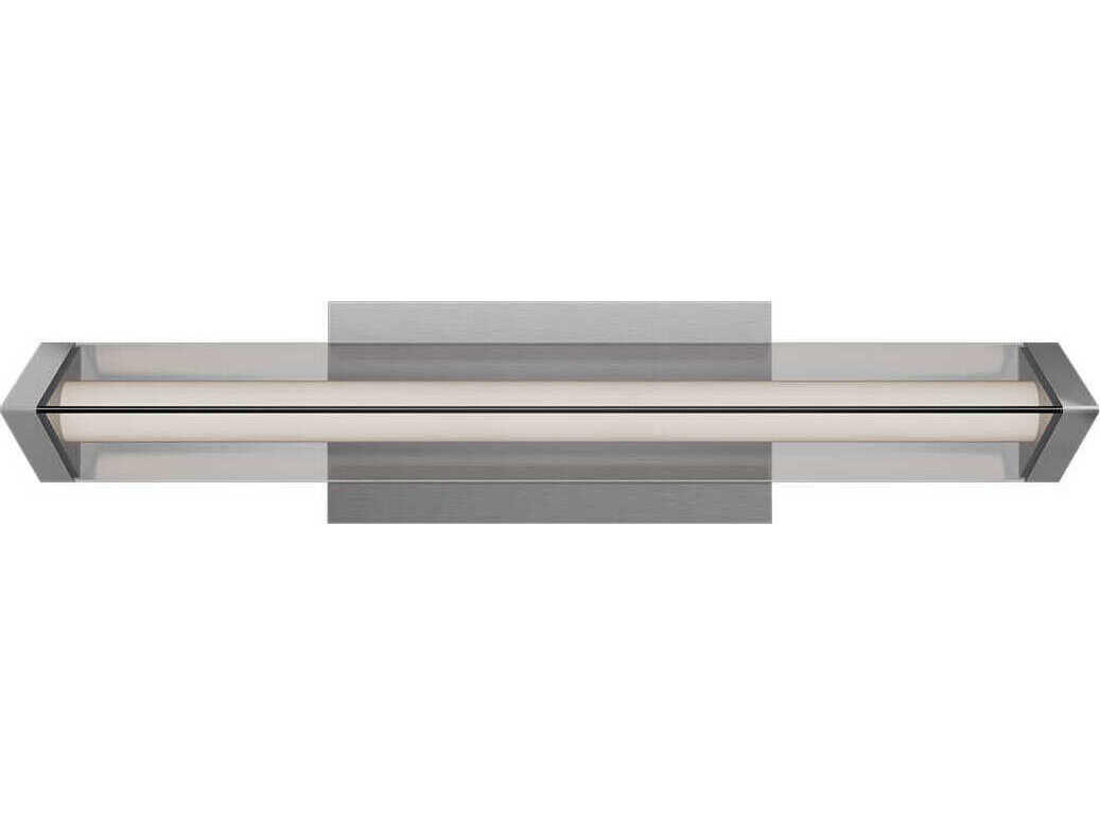 dweLED by WAC Lighting Boulevard 1-Light Brushed Nickel Vanity Light