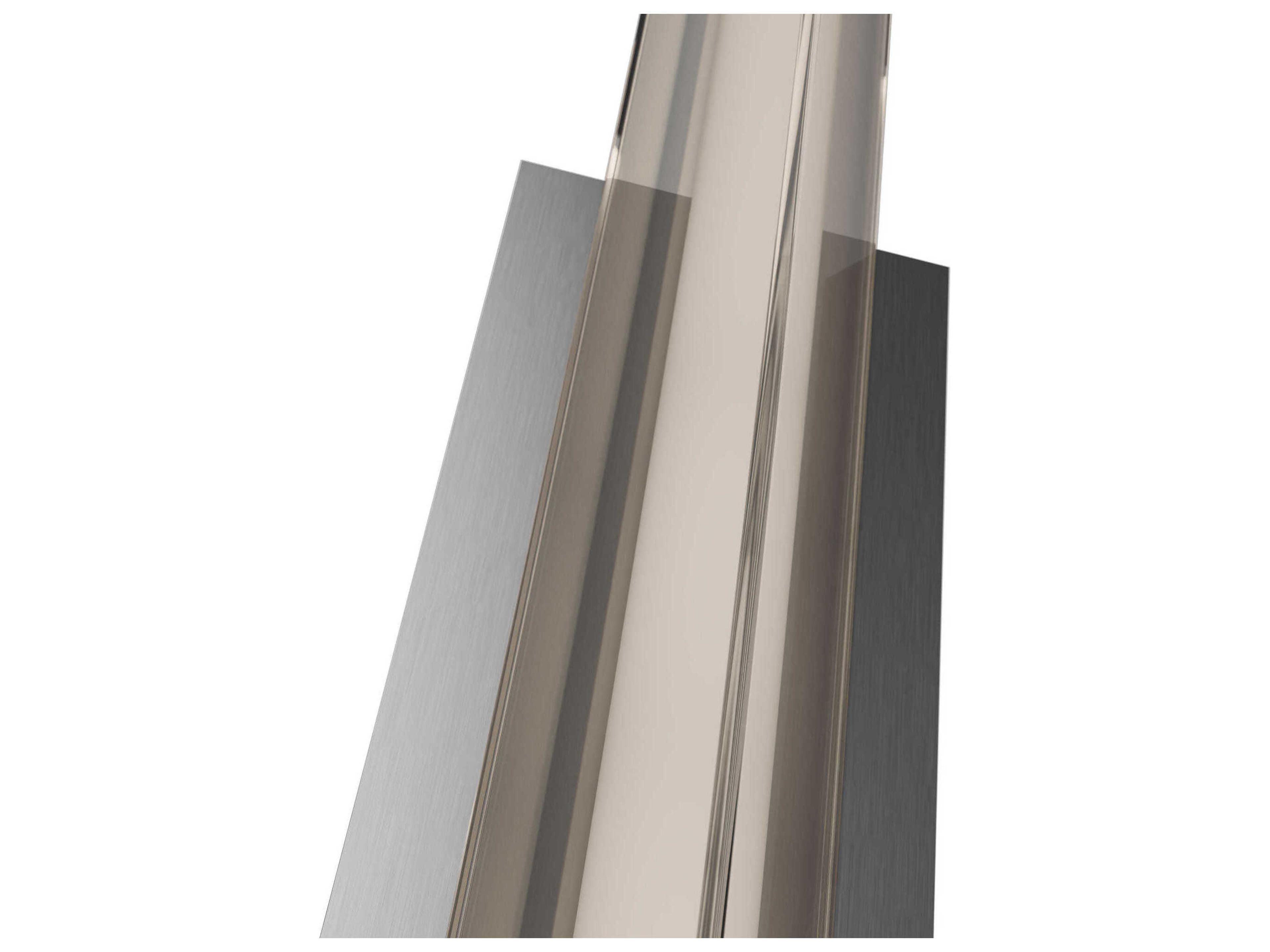 dweLED by WAC Lighting Boulevard 1-Light Brushed Nickel Vanity Light