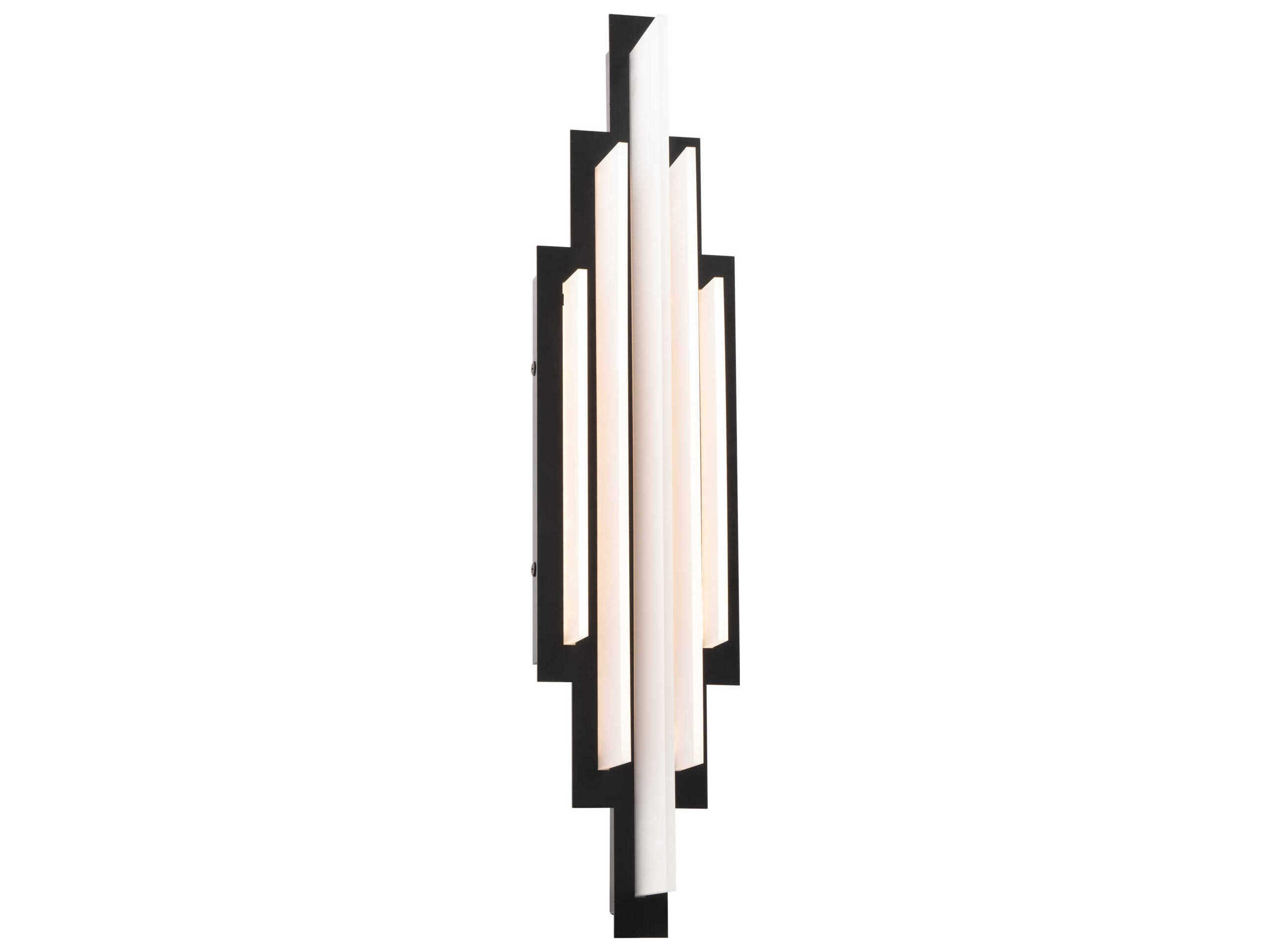Nouveau 5-Light Black LED Wall Sconce