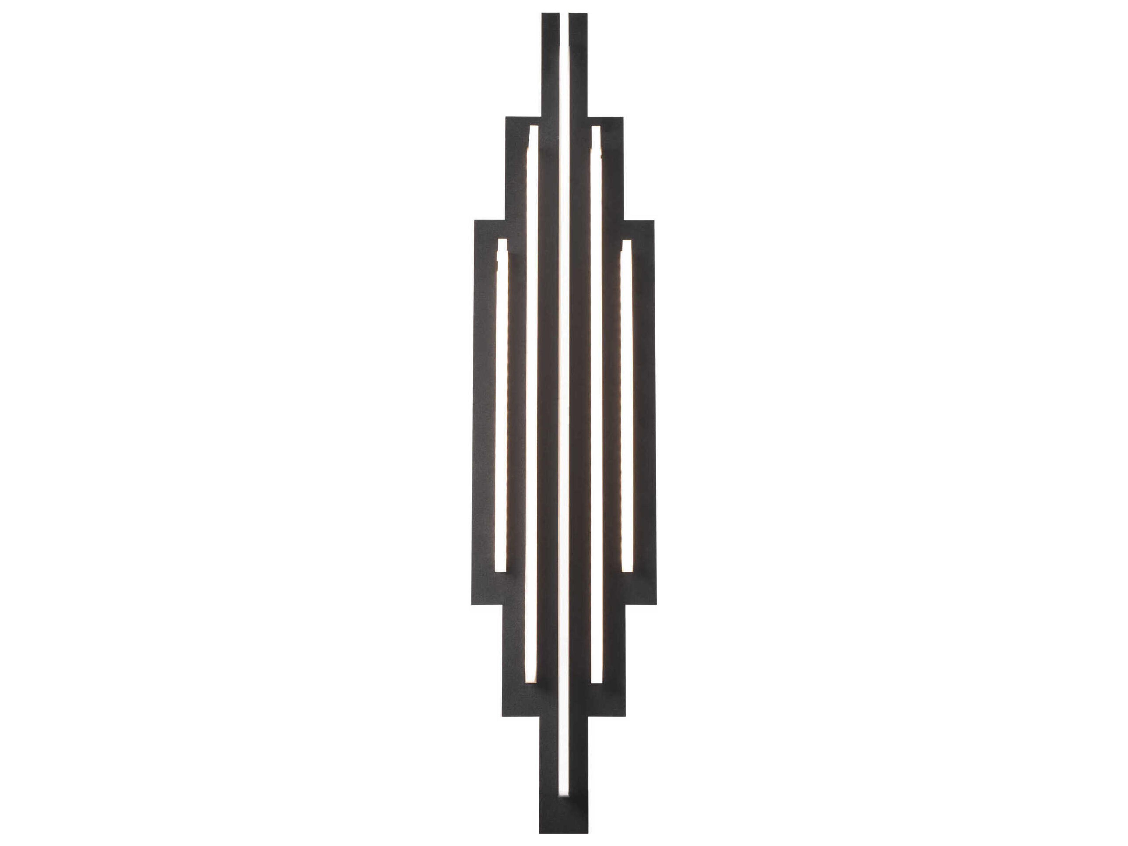 dweLED by WAC Lighting Nouveau 5-Light Black LED Wall Sconce