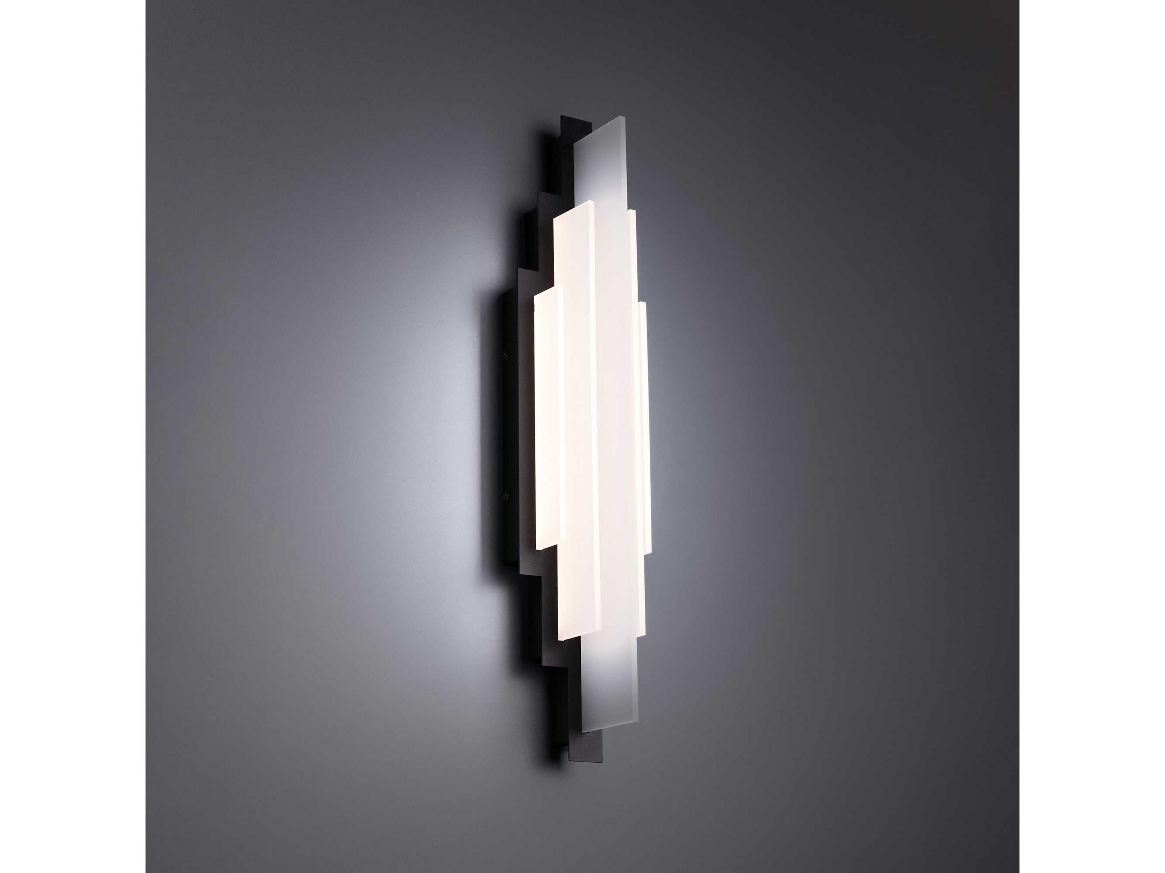 dweLED by WAC Lighting Nouveau 5-Light Black LED Wall Sconce
