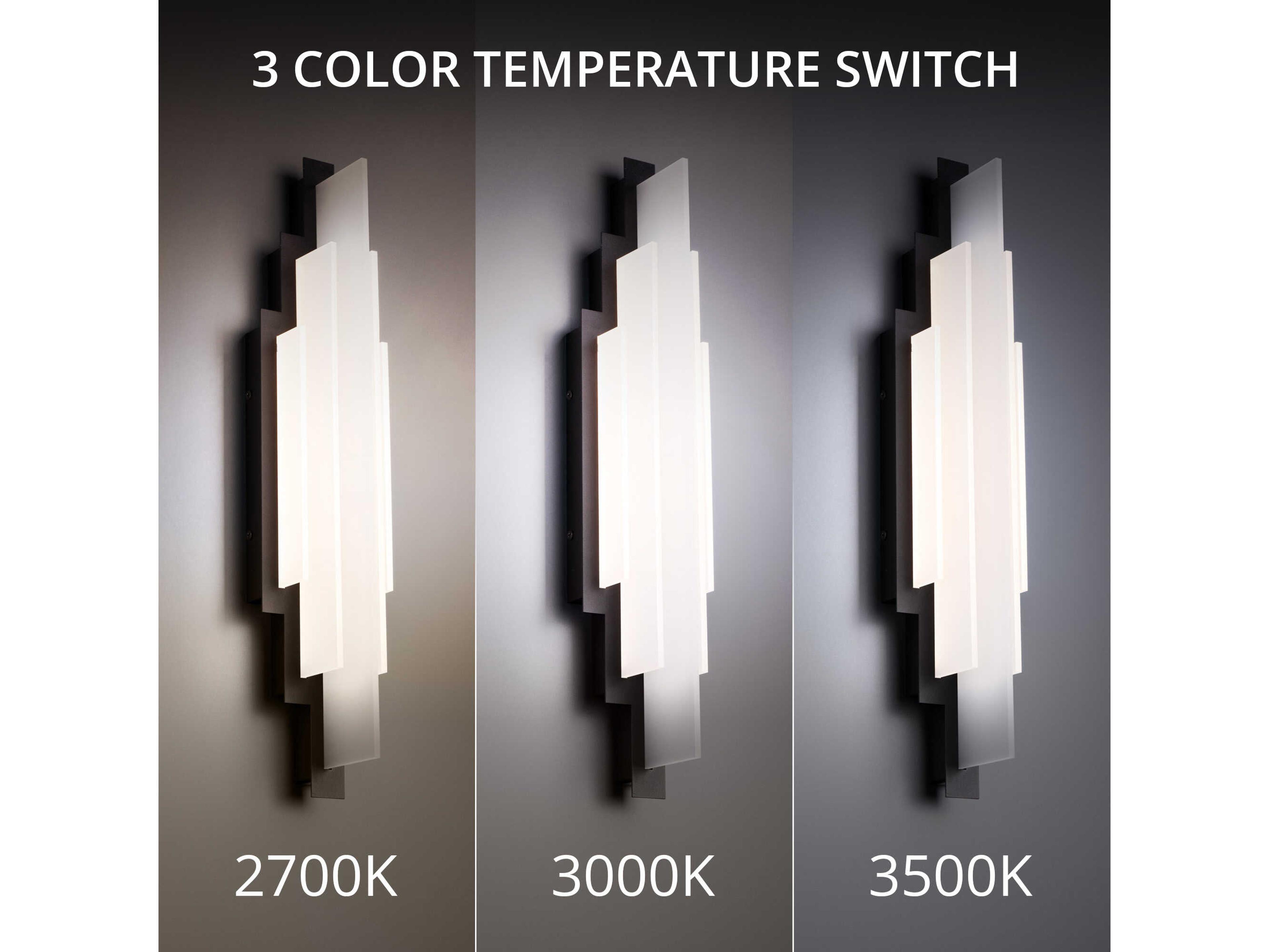 dweLED by WAC Lighting Nouveau 5-Light Black LED Wall Sconce