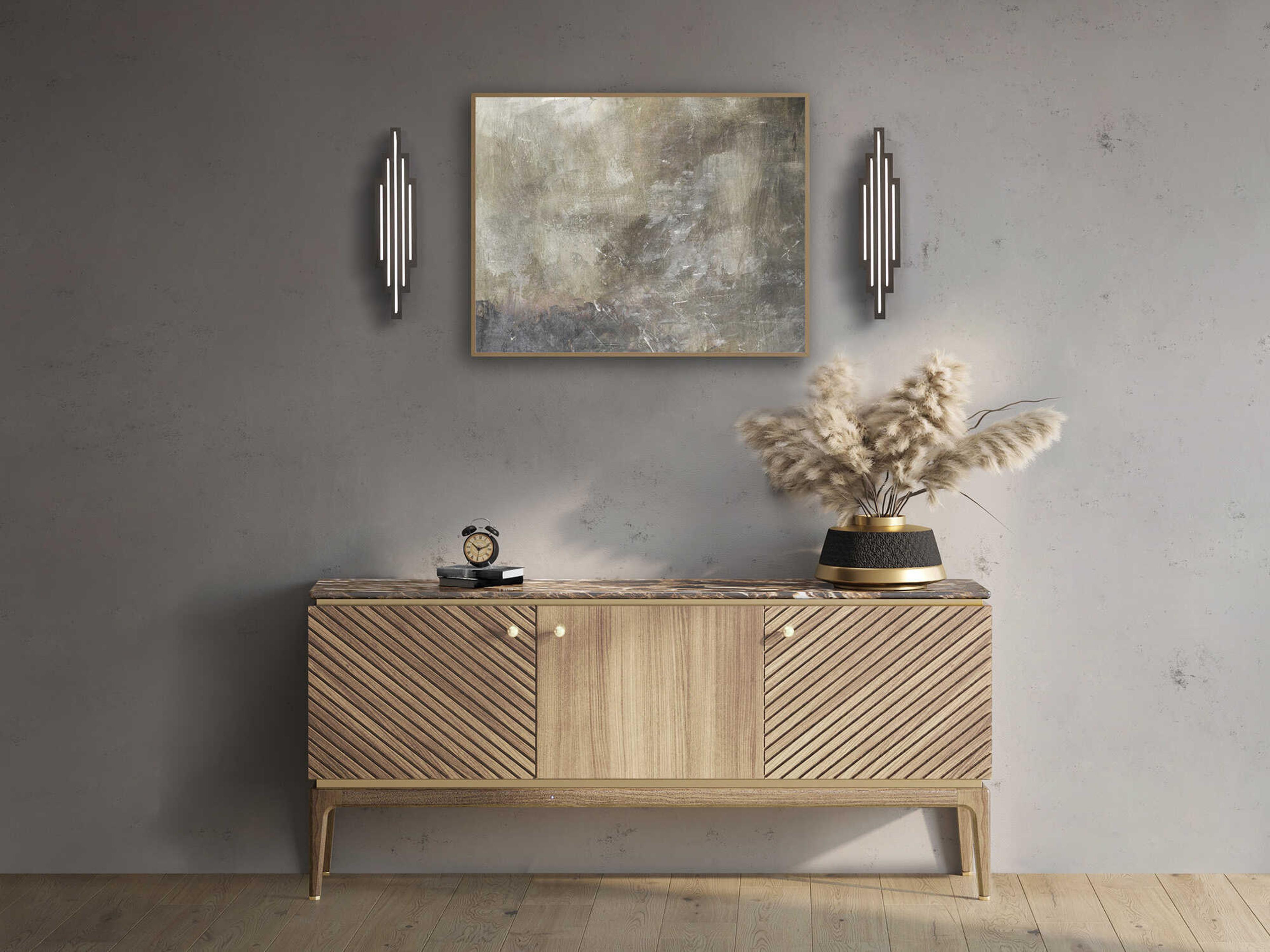 dweLED by WAC Lighting Nouveau 5-Light Black LED Wall Sconce