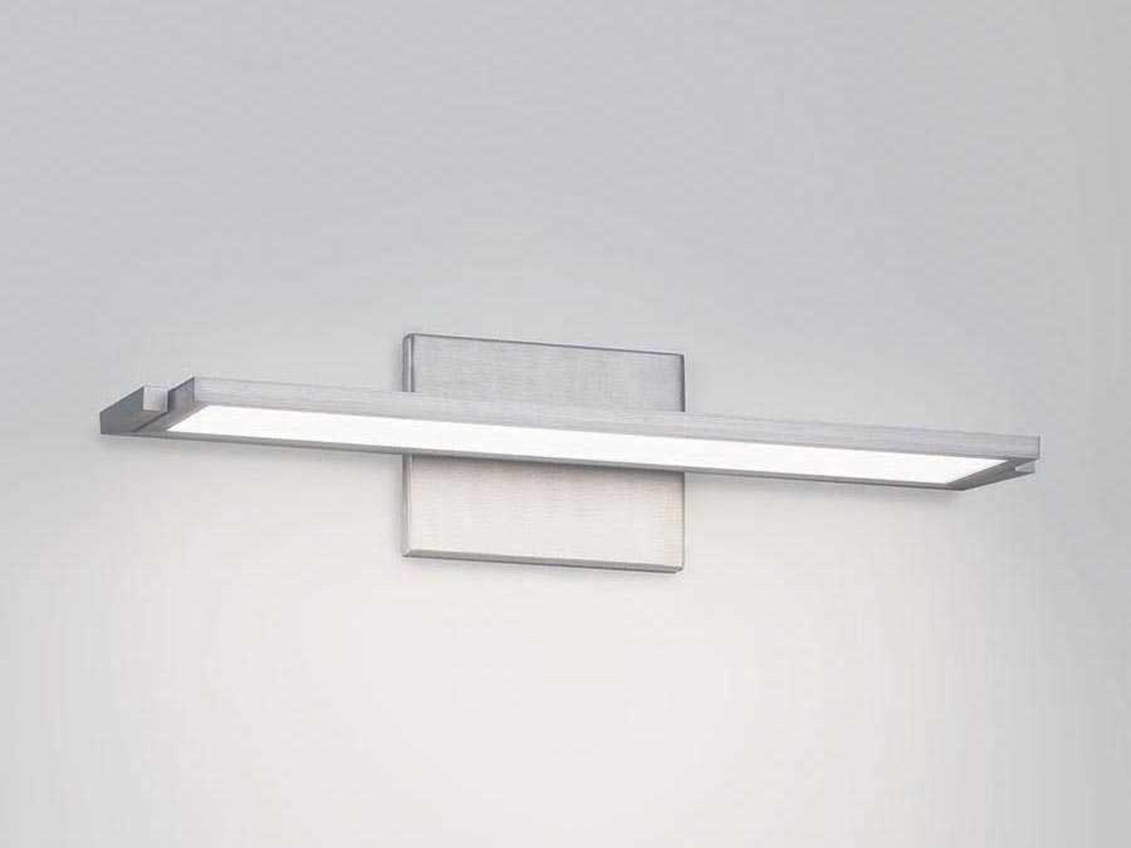 dweLED by WAC Lighting Line 1-Light Brushed Aluminum Gray LED Vanity Light