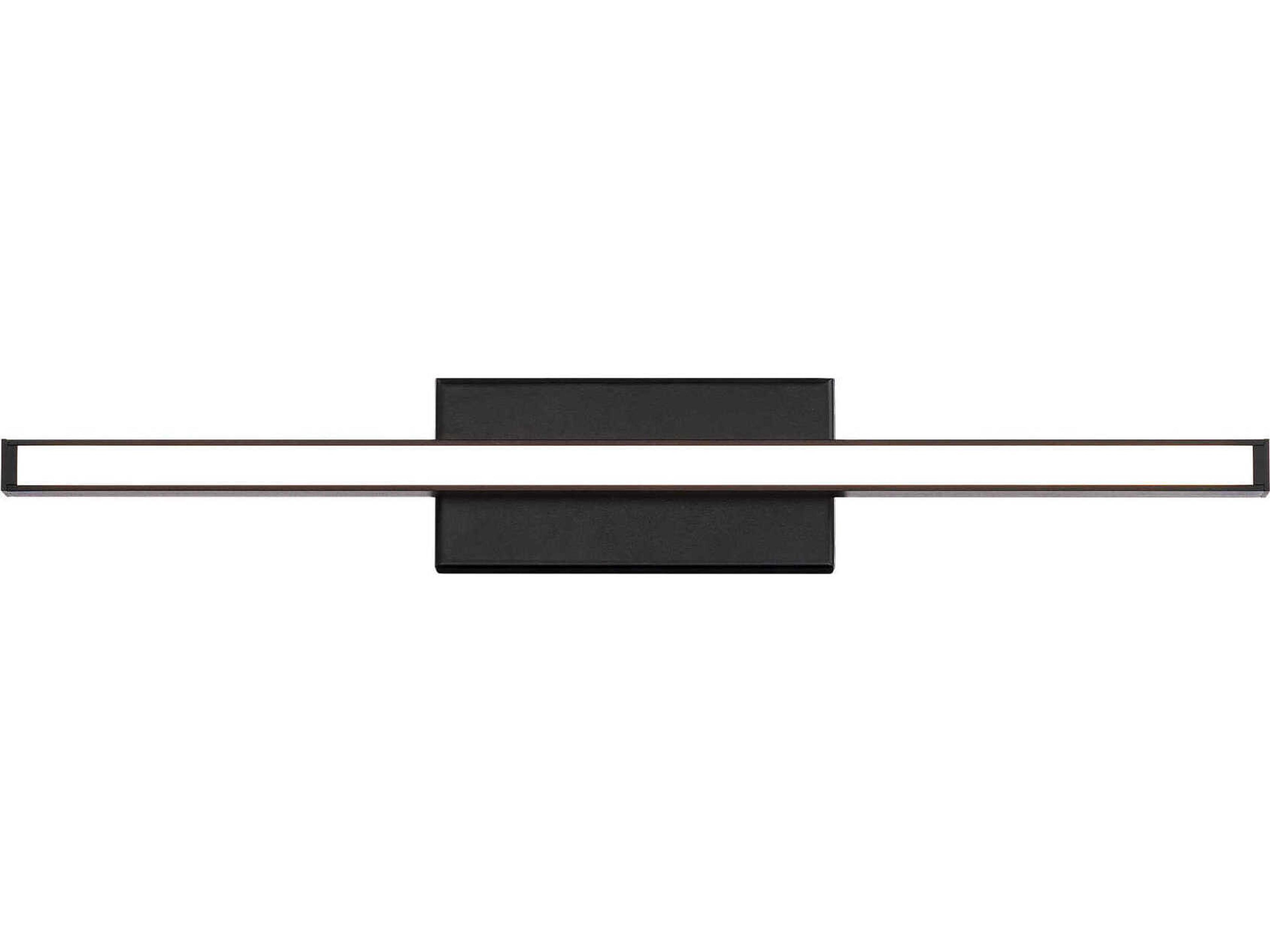 dweLED by WAC Lighting Parallax 1-Light Black LED Vanity Light