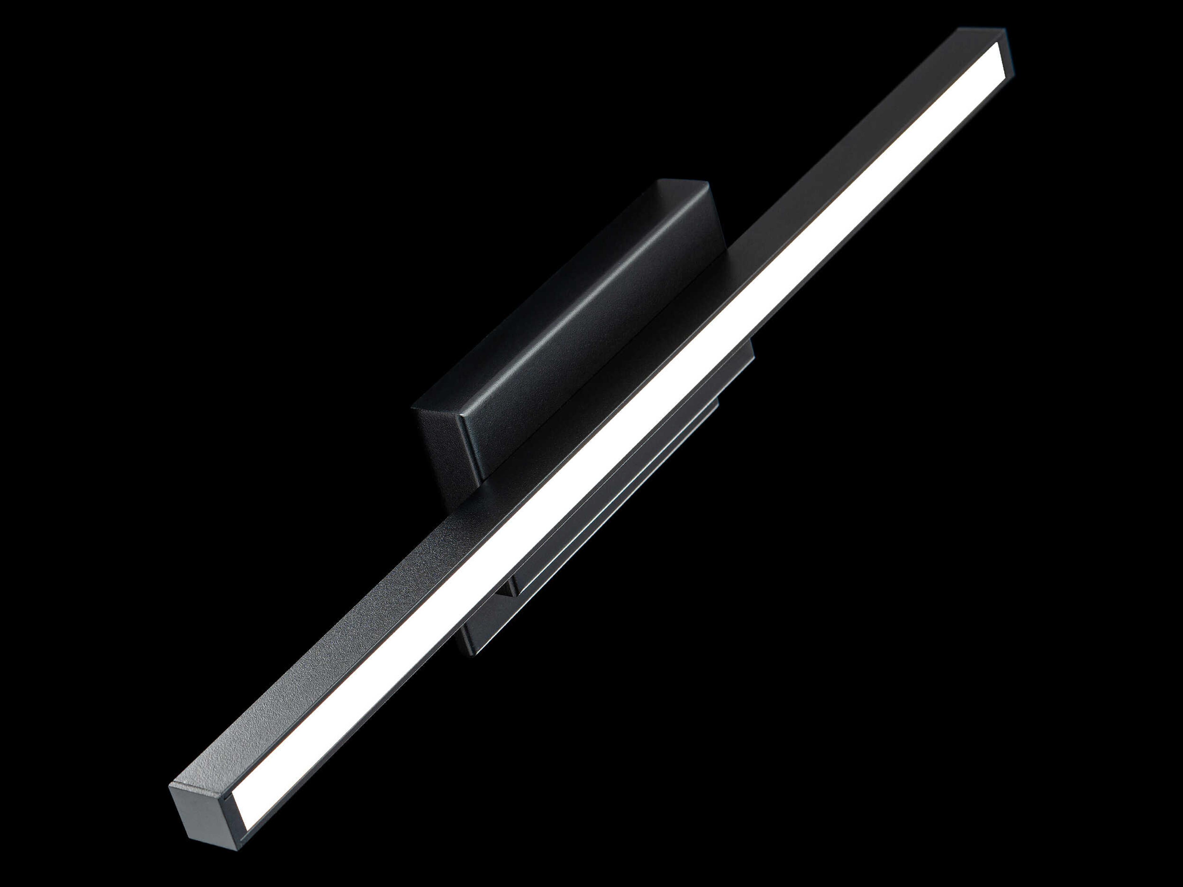 dweLED by WAC Lighting Parallax 1-Light Black LED Vanity Light