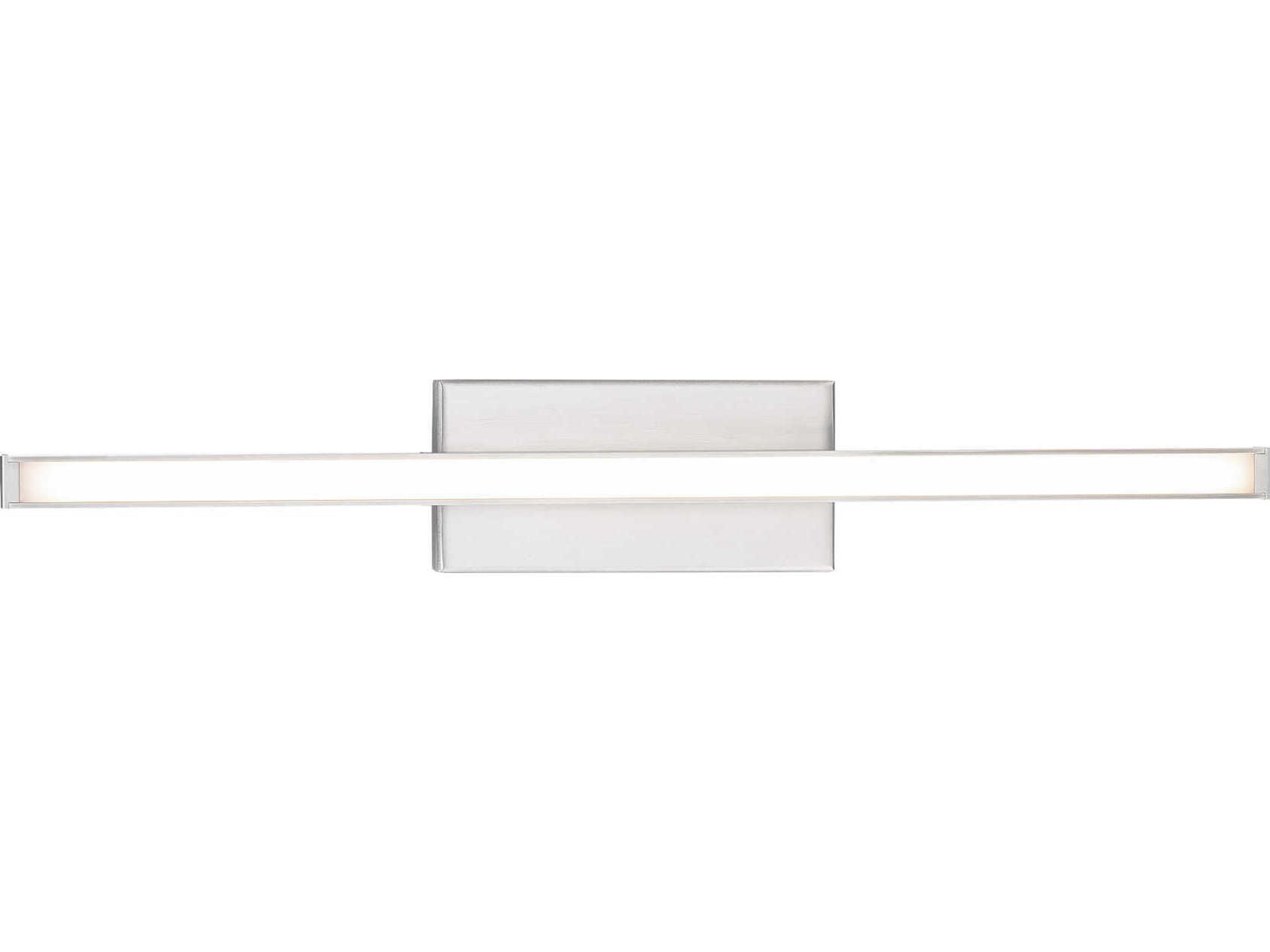 dweLED by WAC Lighting Parallax 1-Light Brushed Nickel LED Vanity Light