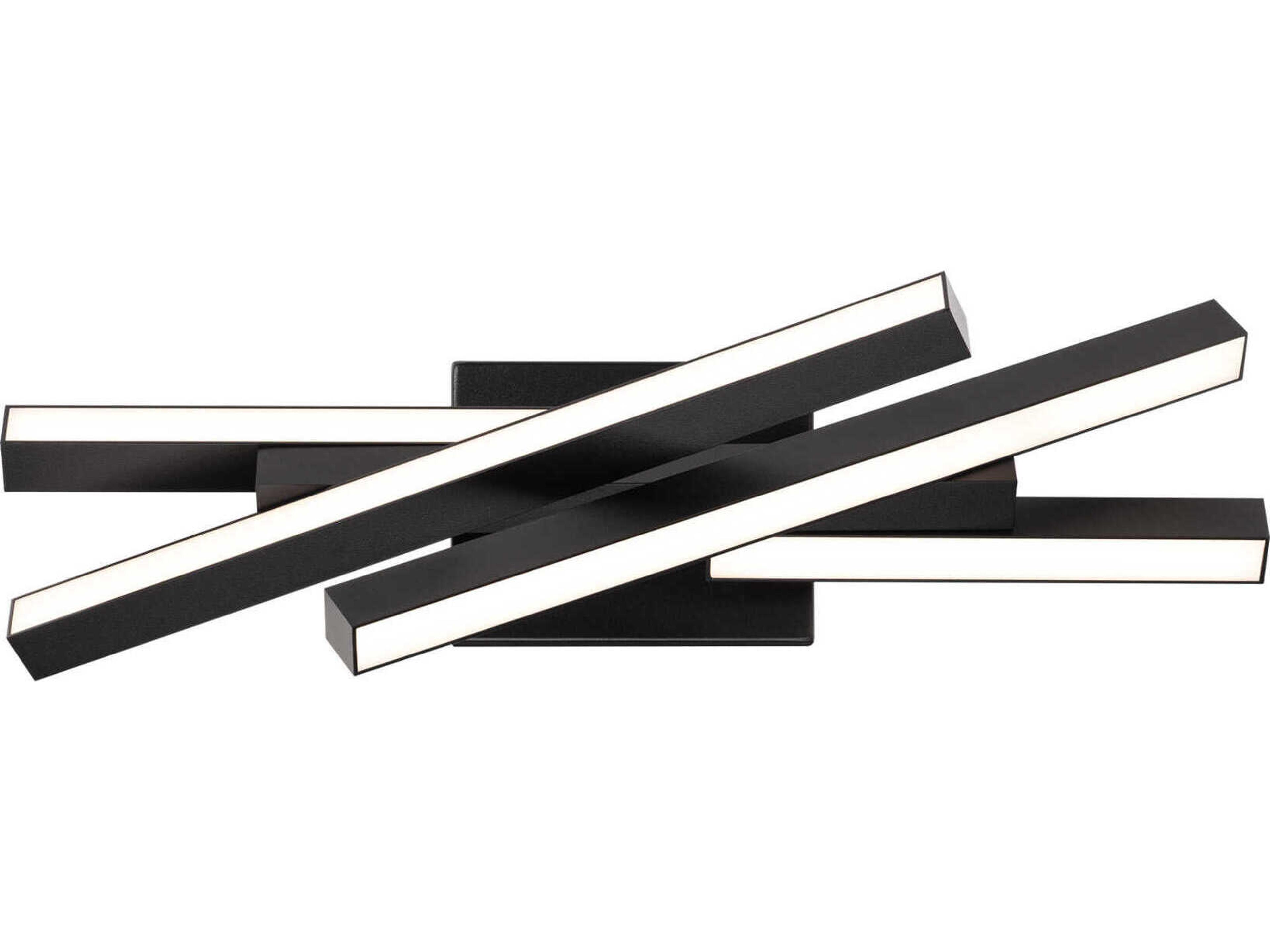 dweLED by WAC Lighting Parallax 4-Light Black LED Vanity Light