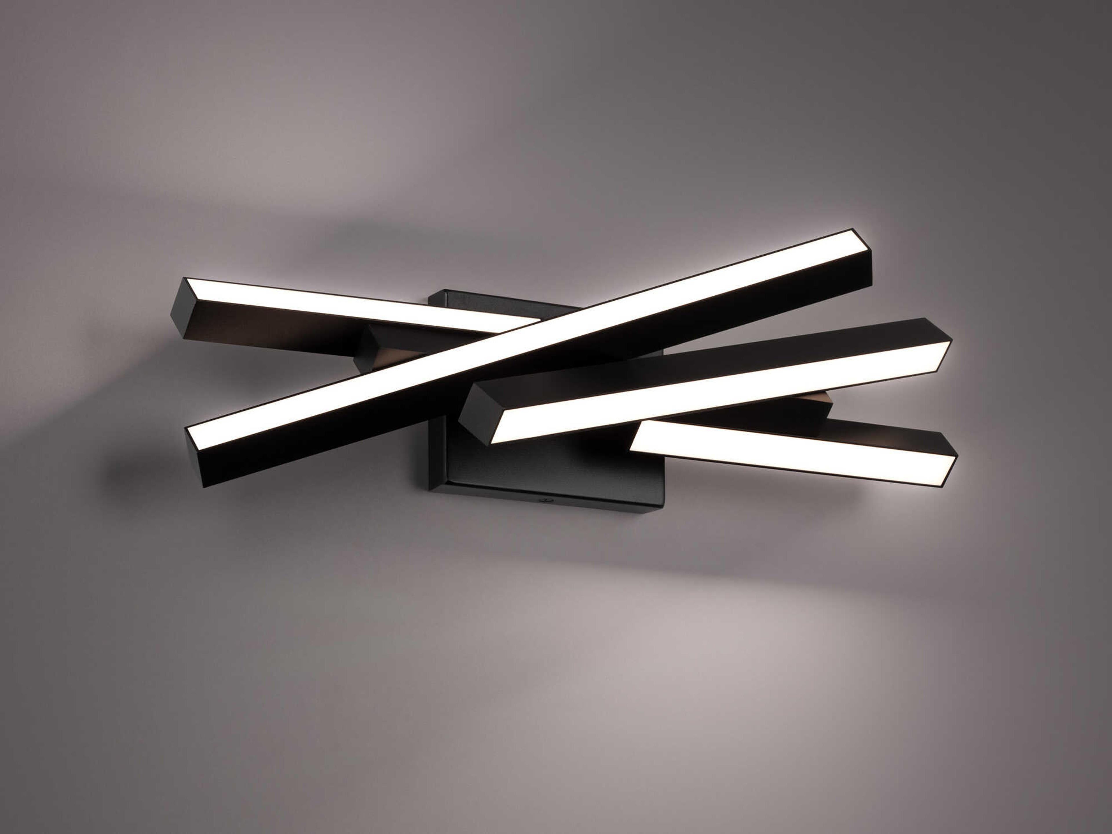 dweLED by WAC Lighting Parallax 4-Light Black LED Vanity Light