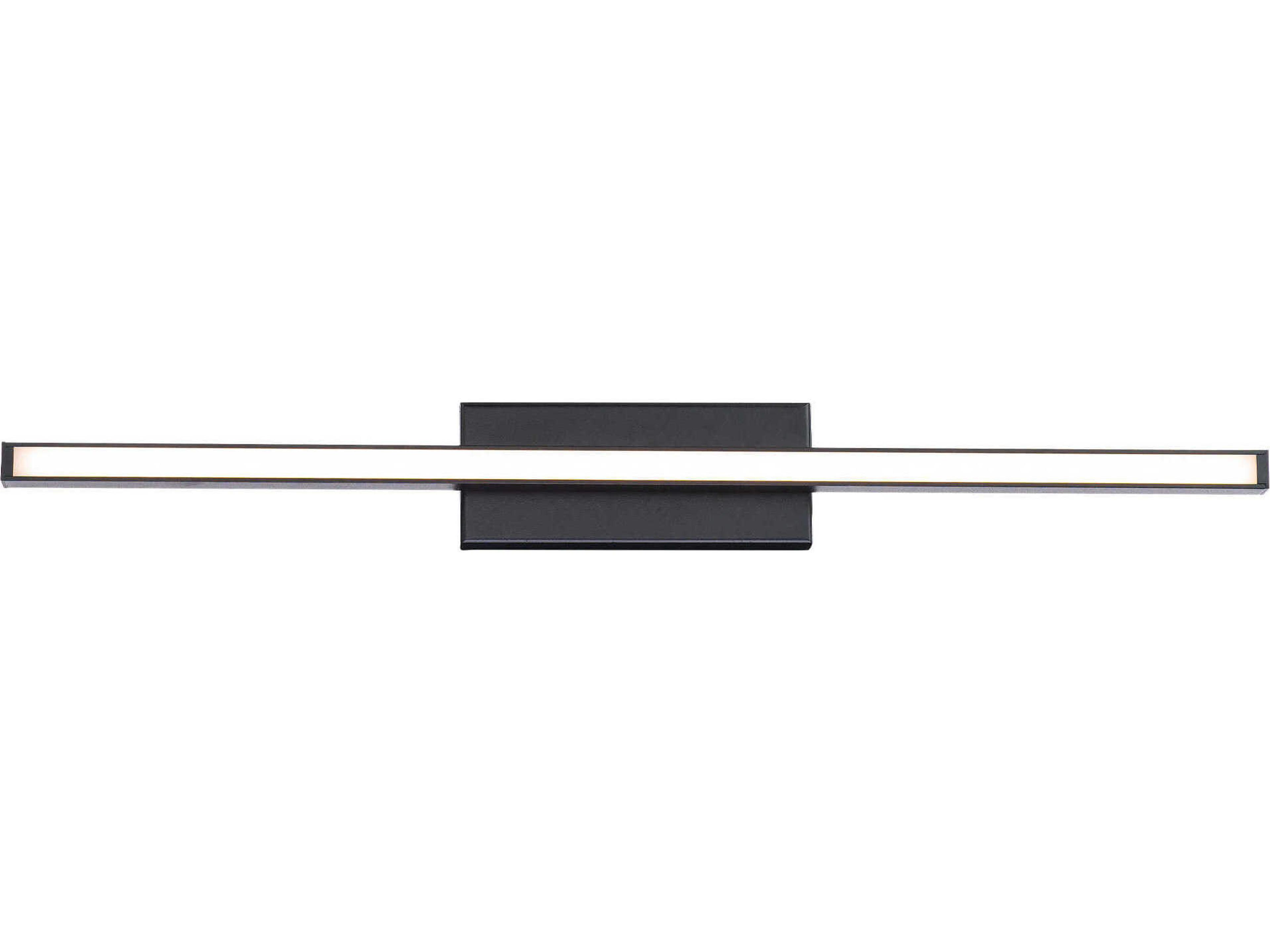 dweLED by WAC Lighting Parallax 1-Light Black LED Vanity Light