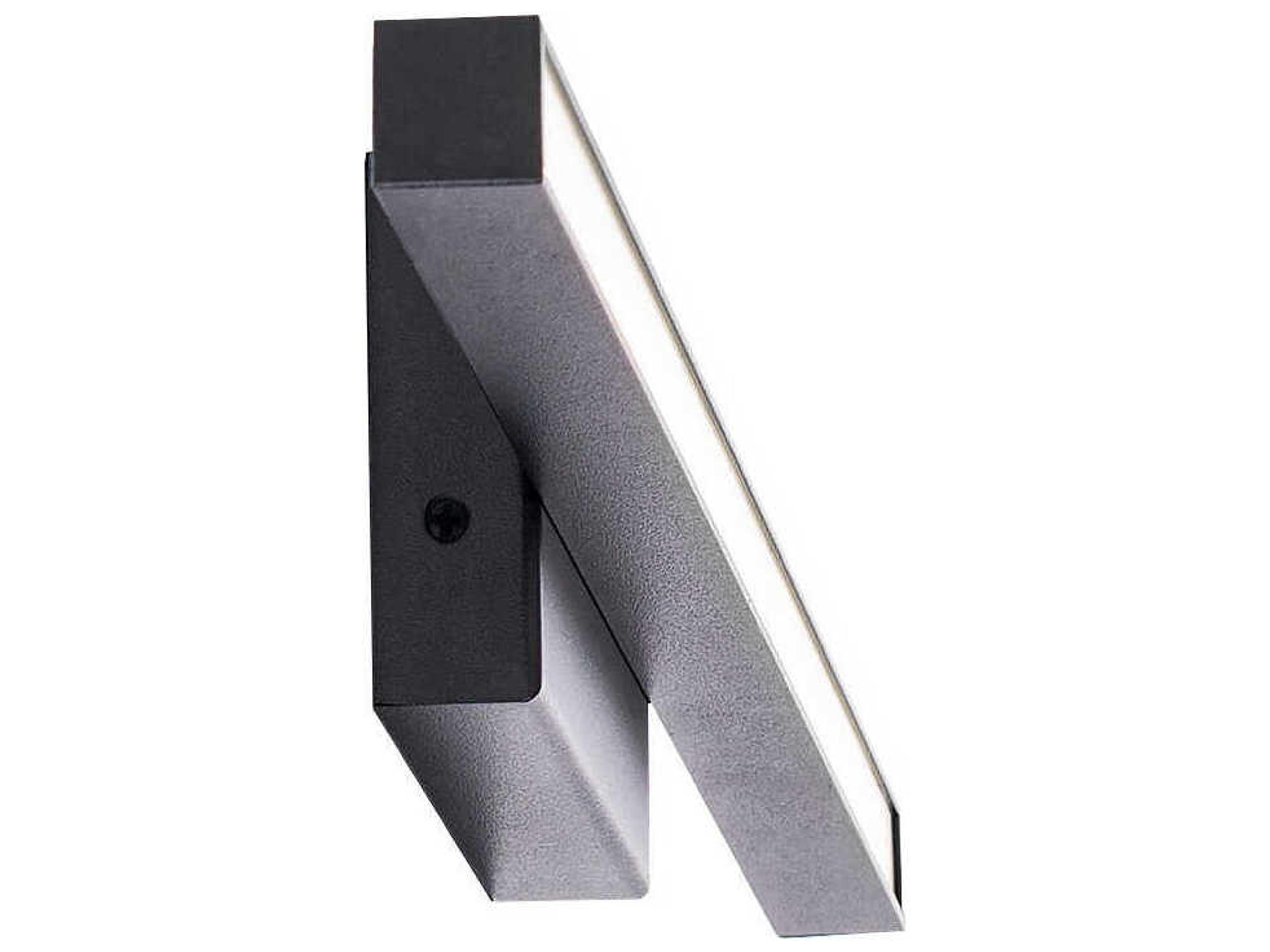 dweLED by WAC Lighting Parallax 1-Light Black LED Vanity Light