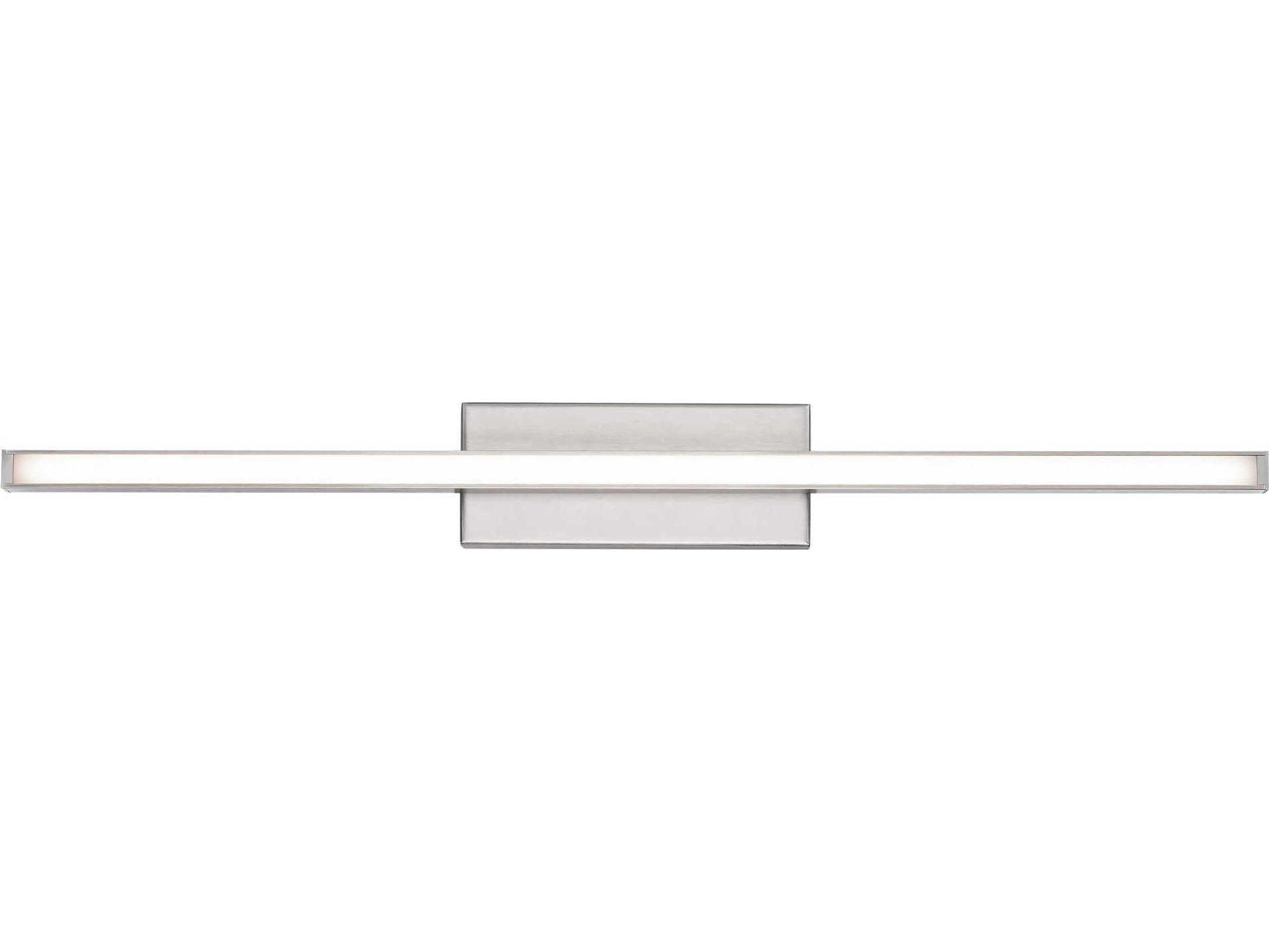 dweLED by WAC Lighting Parallax 1-Light Brushed Nickel LED Vanity Light