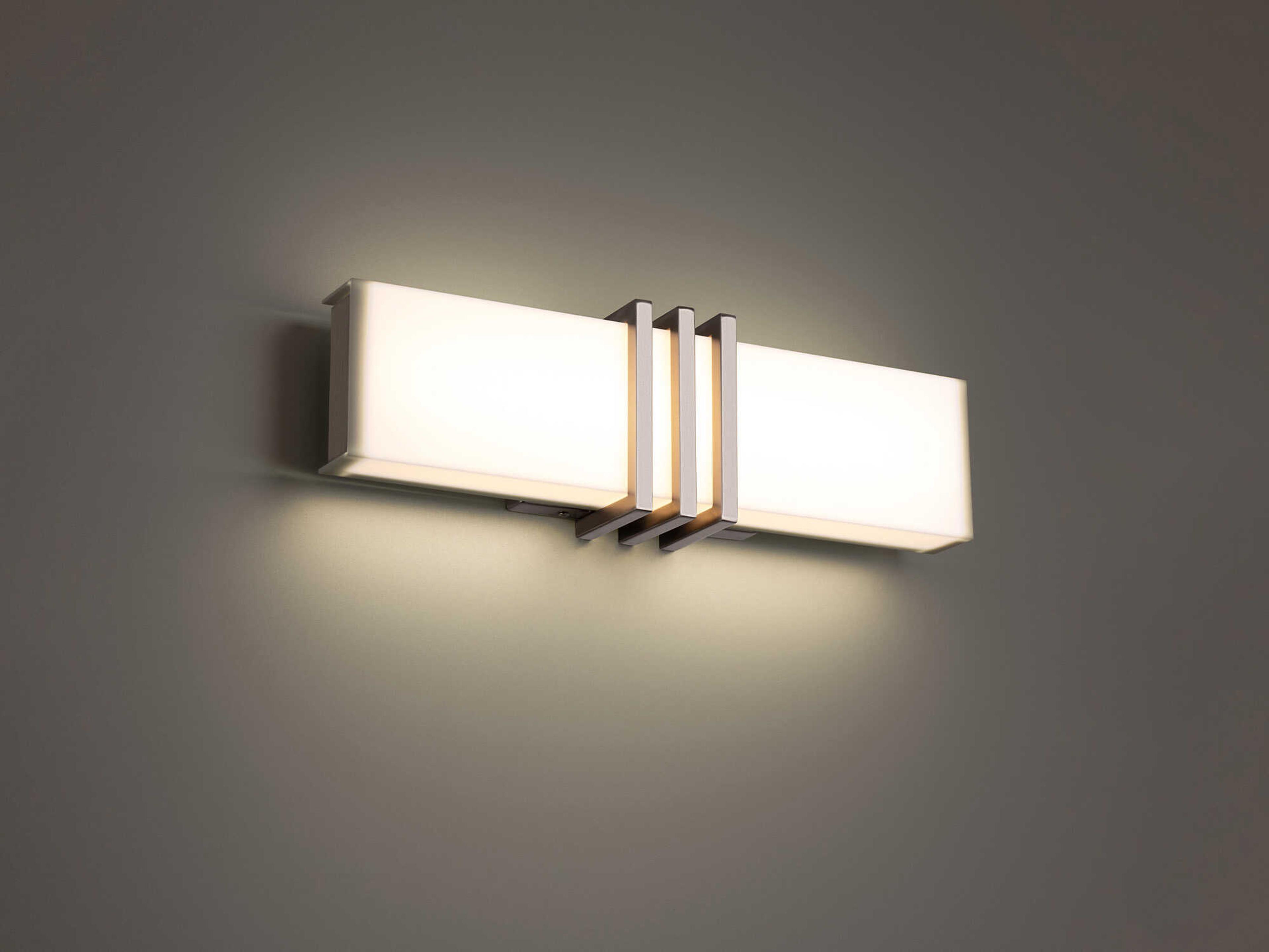 dweLED by WAC Lighting Minibar 1-Light Brushed Nickel LED Vanity Light