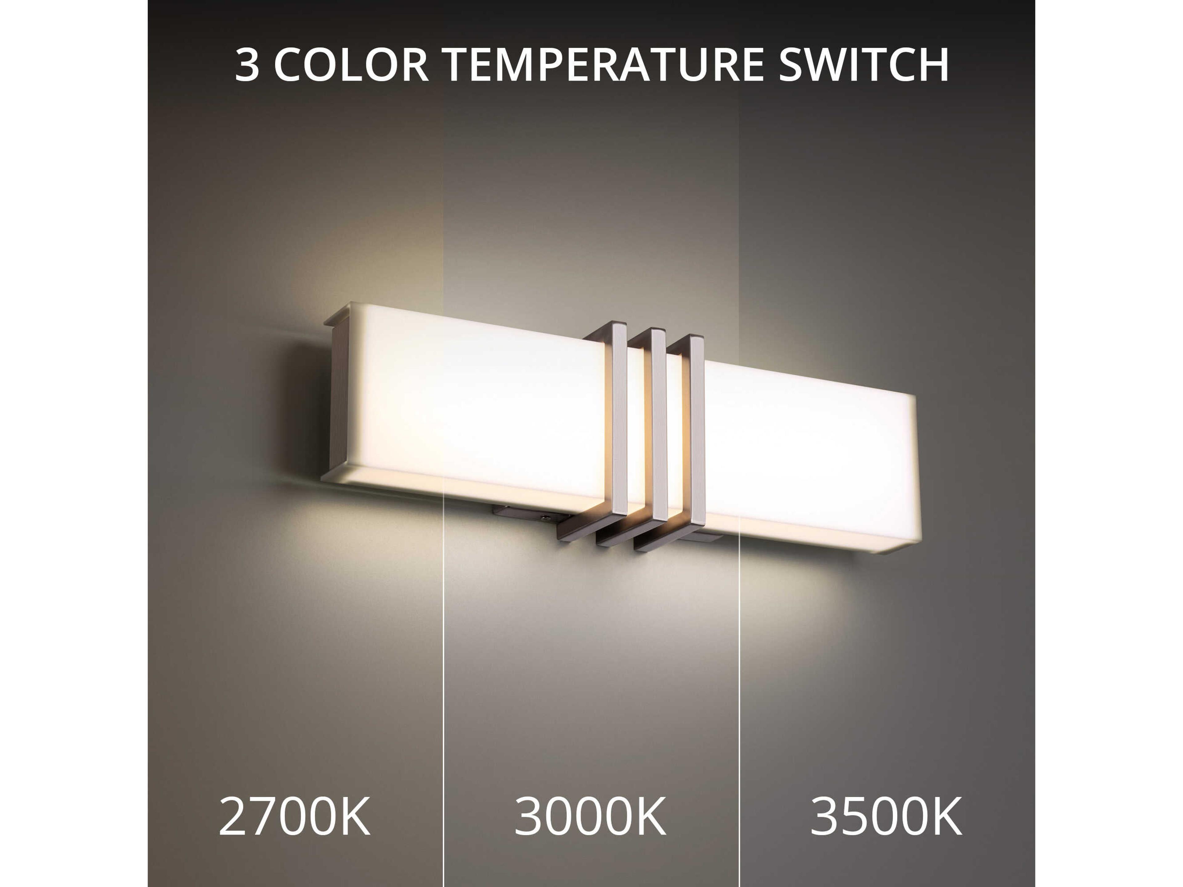 dweLED by WAC Lighting Minibar 1-Light Brushed Nickel LED Vanity Light