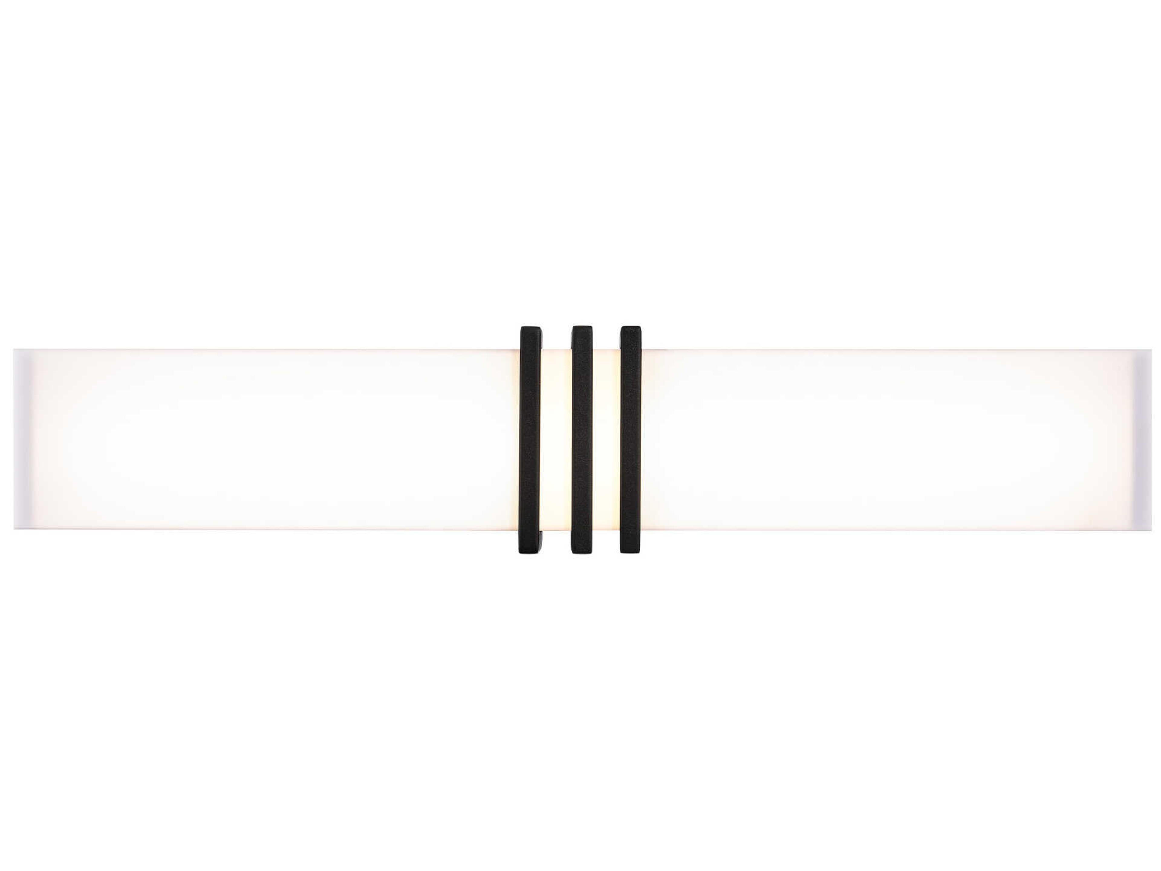 dweLED by WAC Lighting Minibar 1-Light Black LED Vanity Light