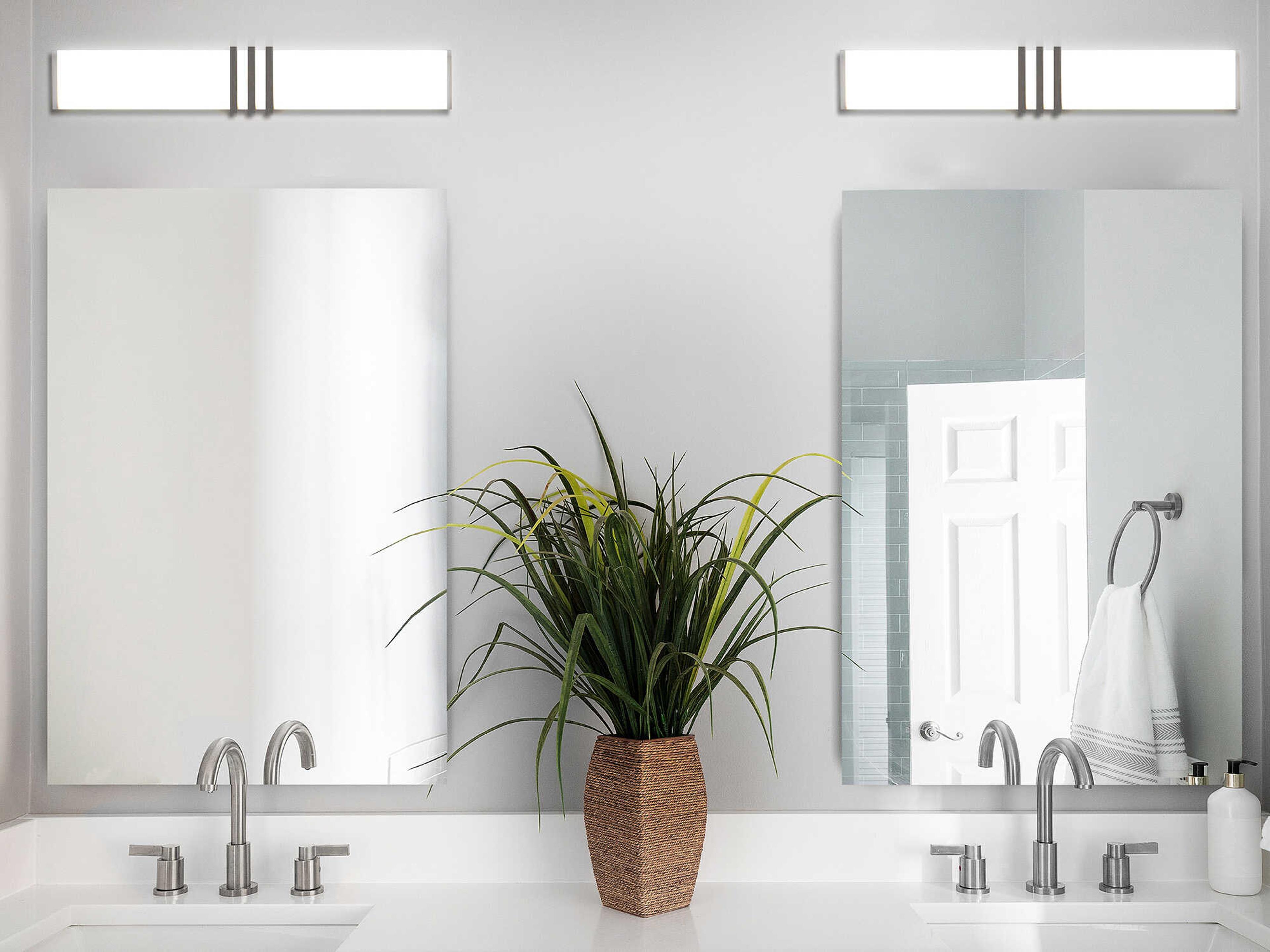 dweLED by WAC Lighting Minibar 1-Light Black LED Vanity Light