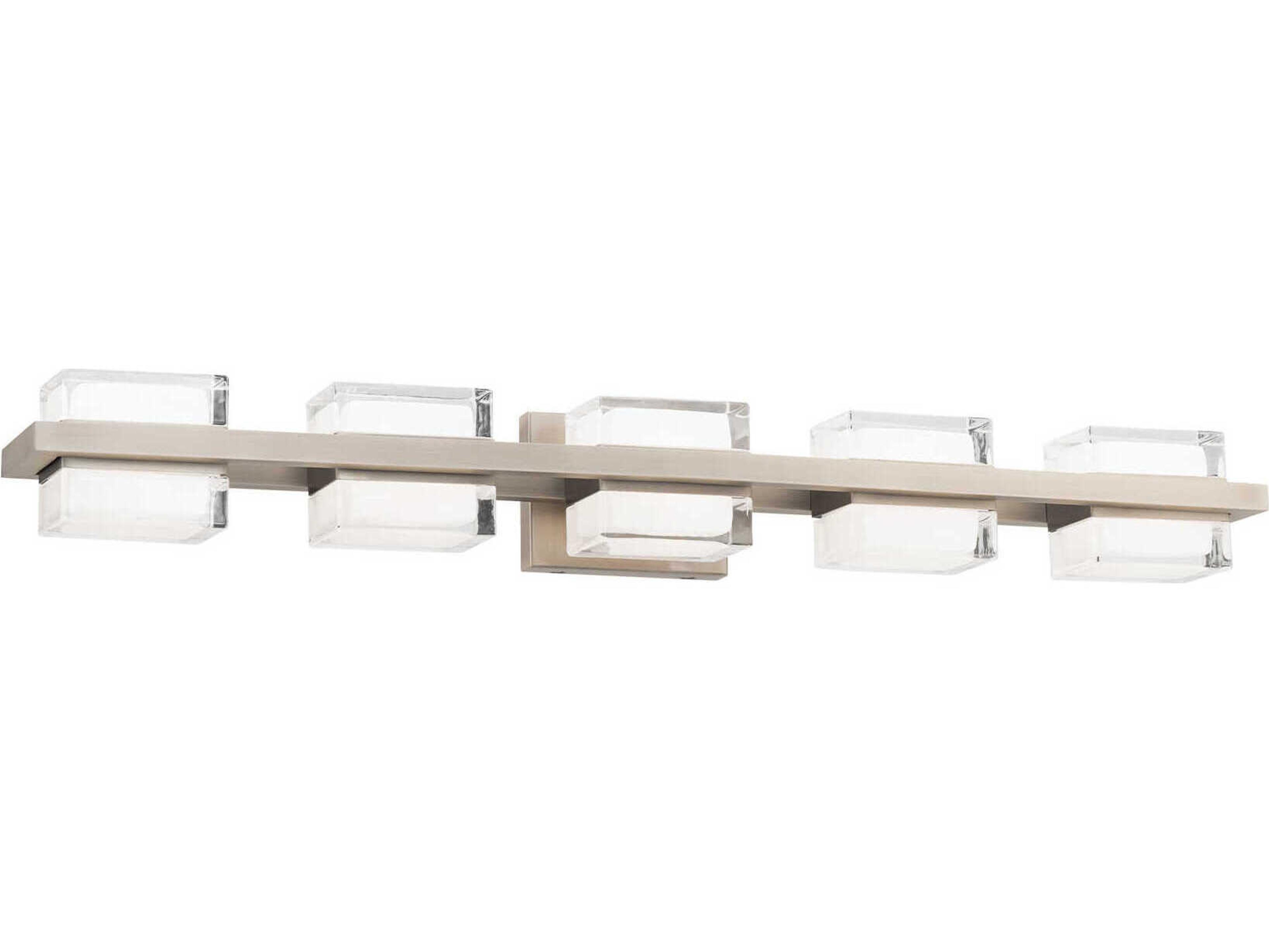 Interlok 5-Light Brushed Nickel Vanity Light