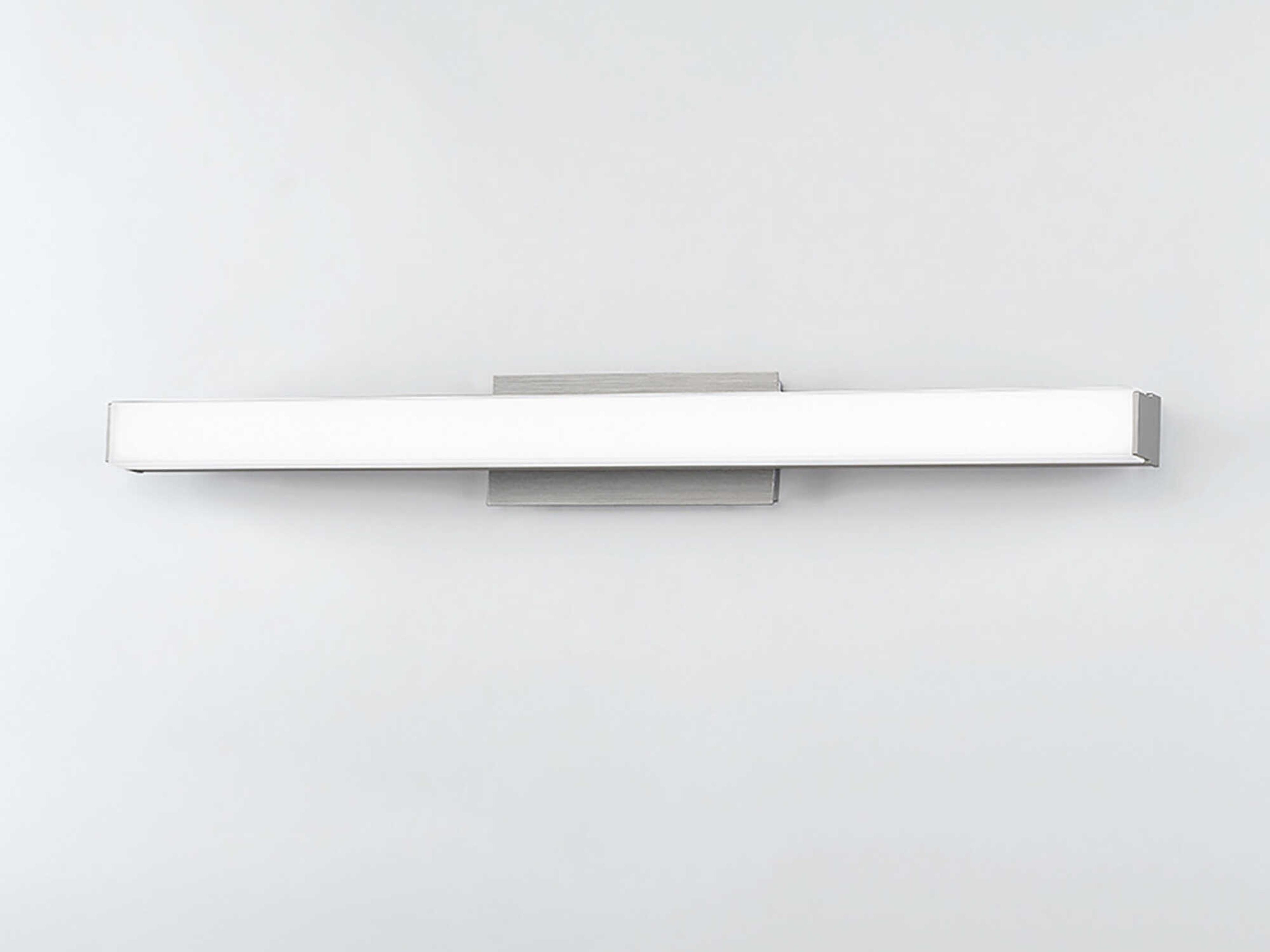 dweLED by WAC Lighting Brink 1-Light Brushed Aluminum Gray Vanity Light