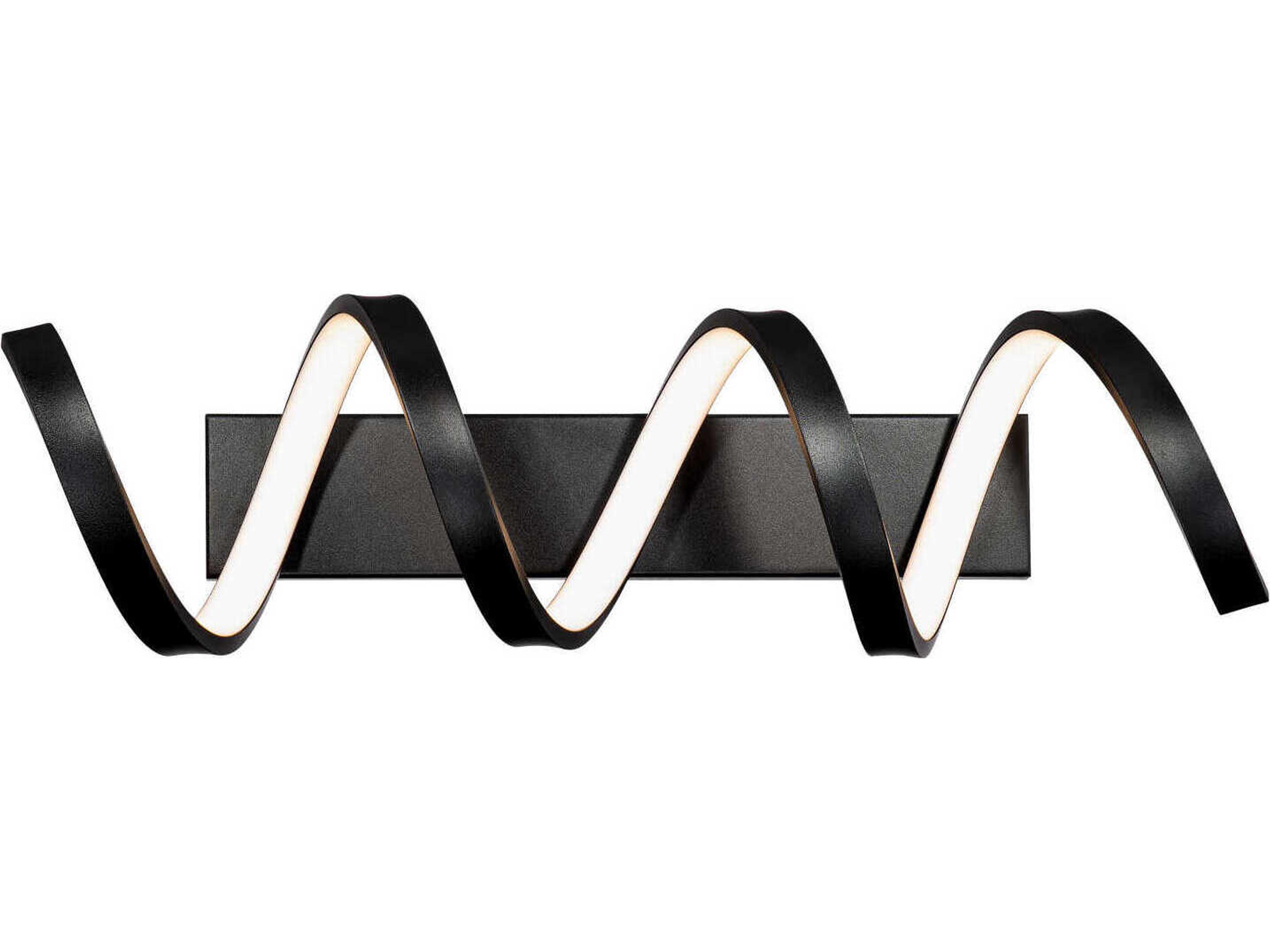 dweLED by WAC Lighting Marques 1-Light Black LED Vanity Light