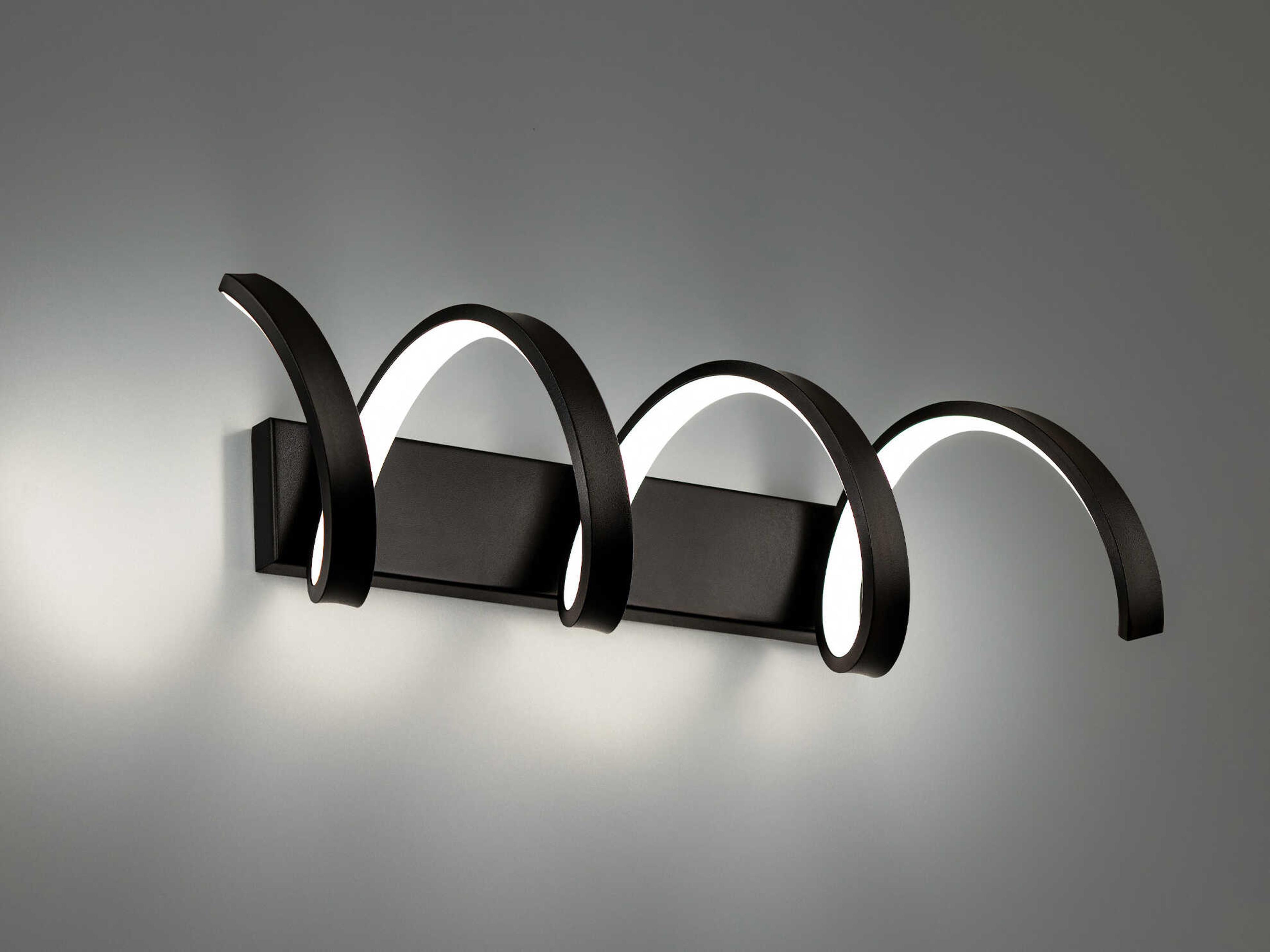 dweLED by WAC Lighting Marques 1-Light Black LED Vanity Light