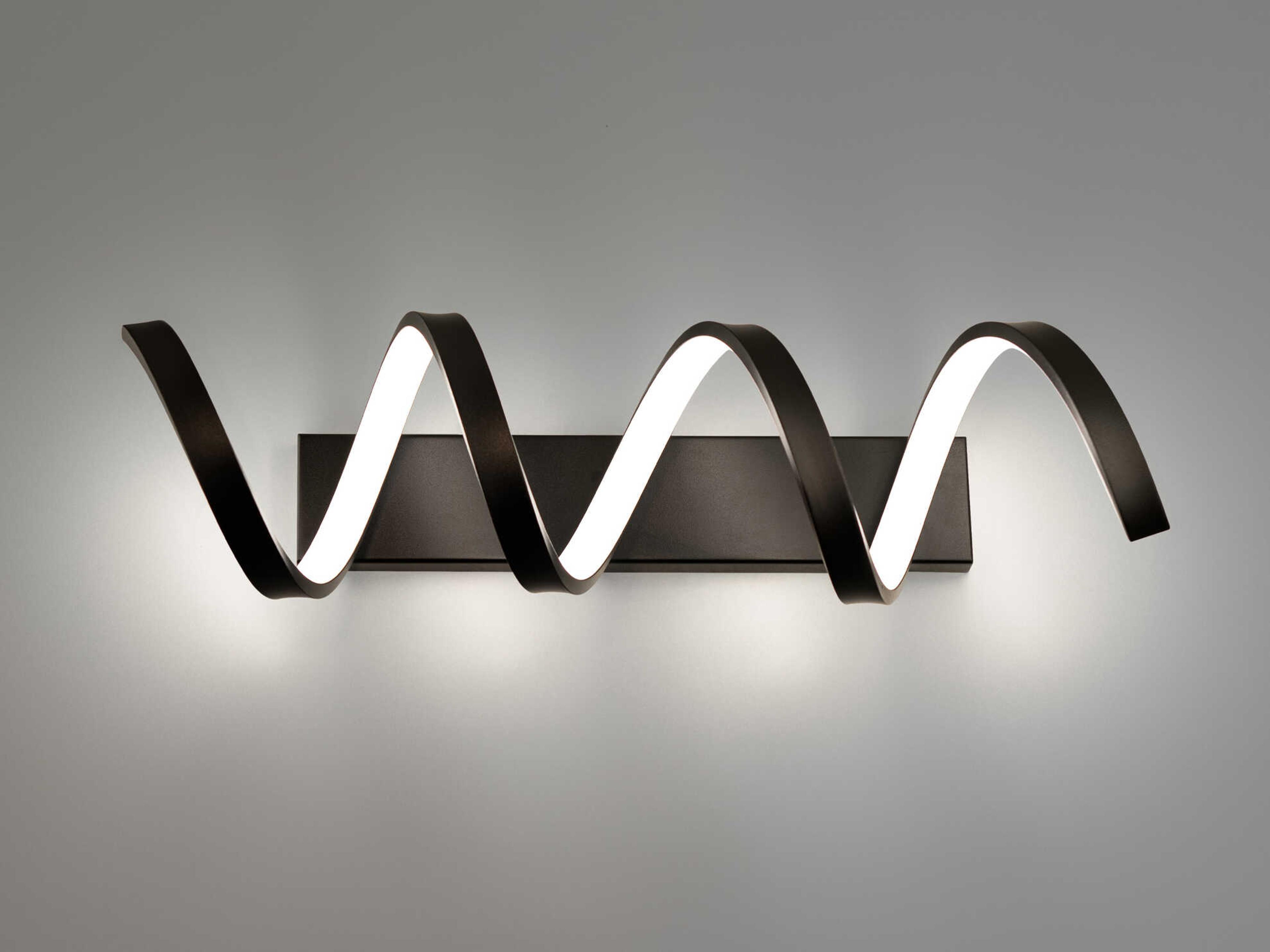 dweLED by WAC Lighting Marques 1-Light Black LED Vanity Light