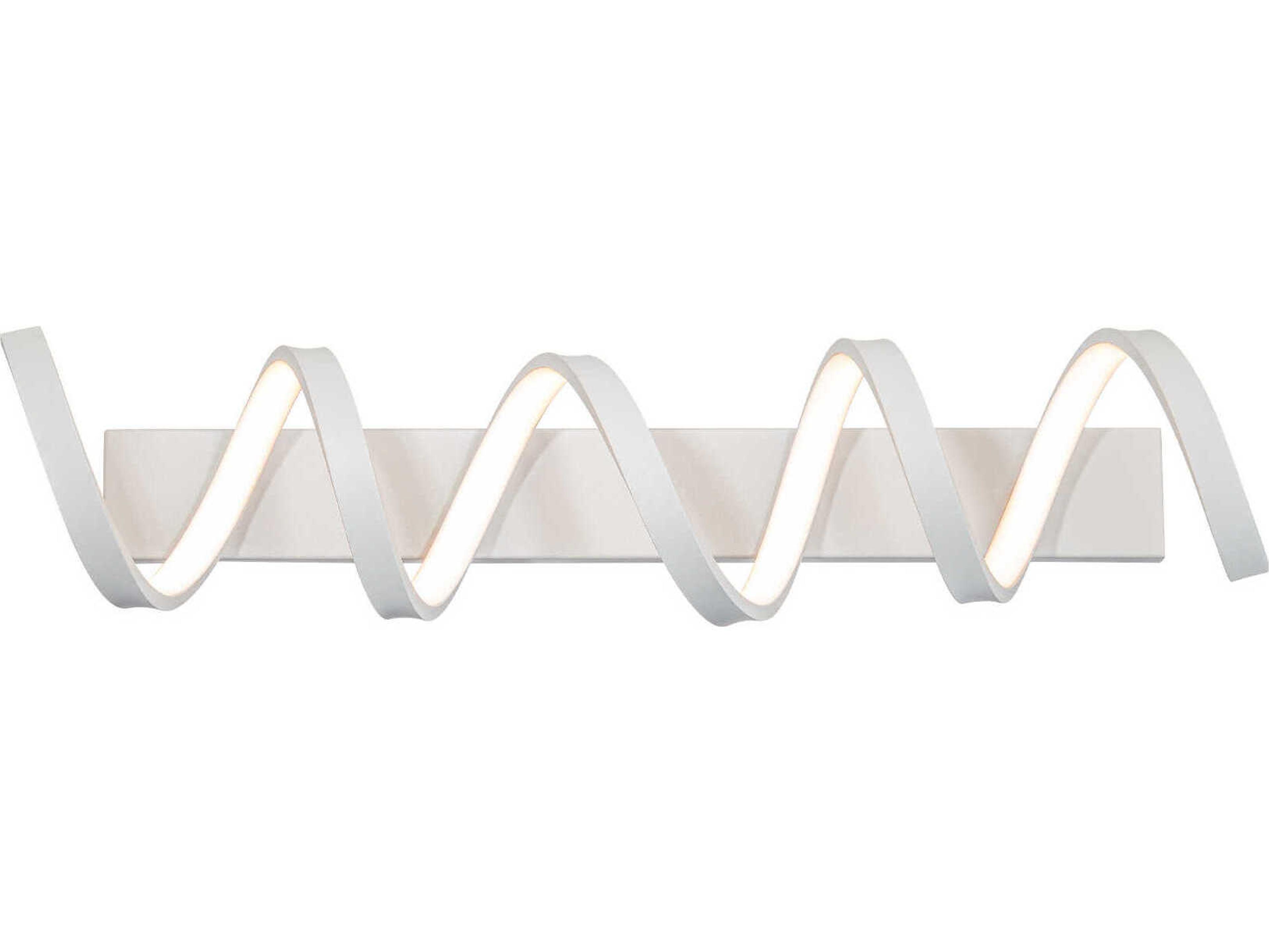 dweLED by WAC Lighting Marques 1-Light Titanium Silver LED Vanity Light