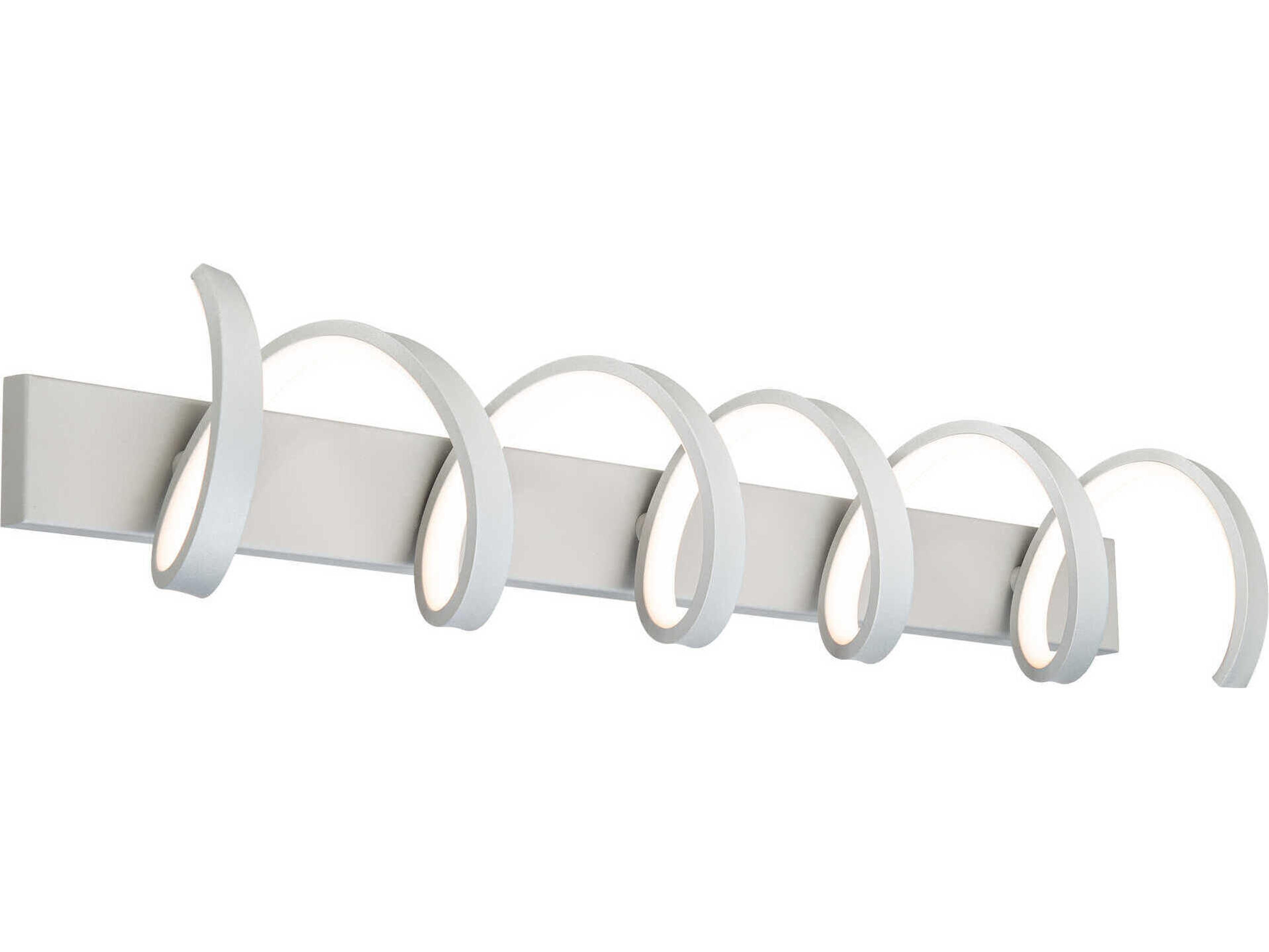 Marques 1-Light Titanium Silver LED Vanity Light