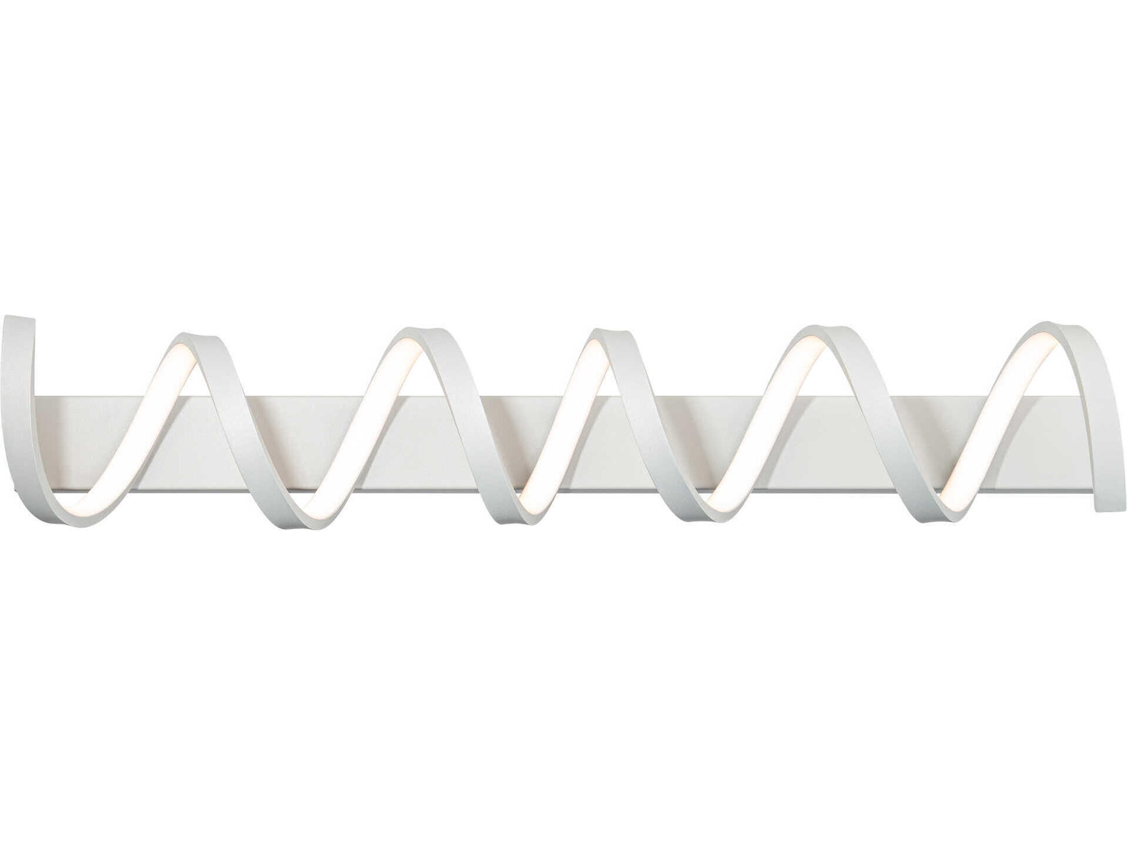 dweLED by WAC Lighting Marques 1-Light Titanium Silver LED Vanity Light