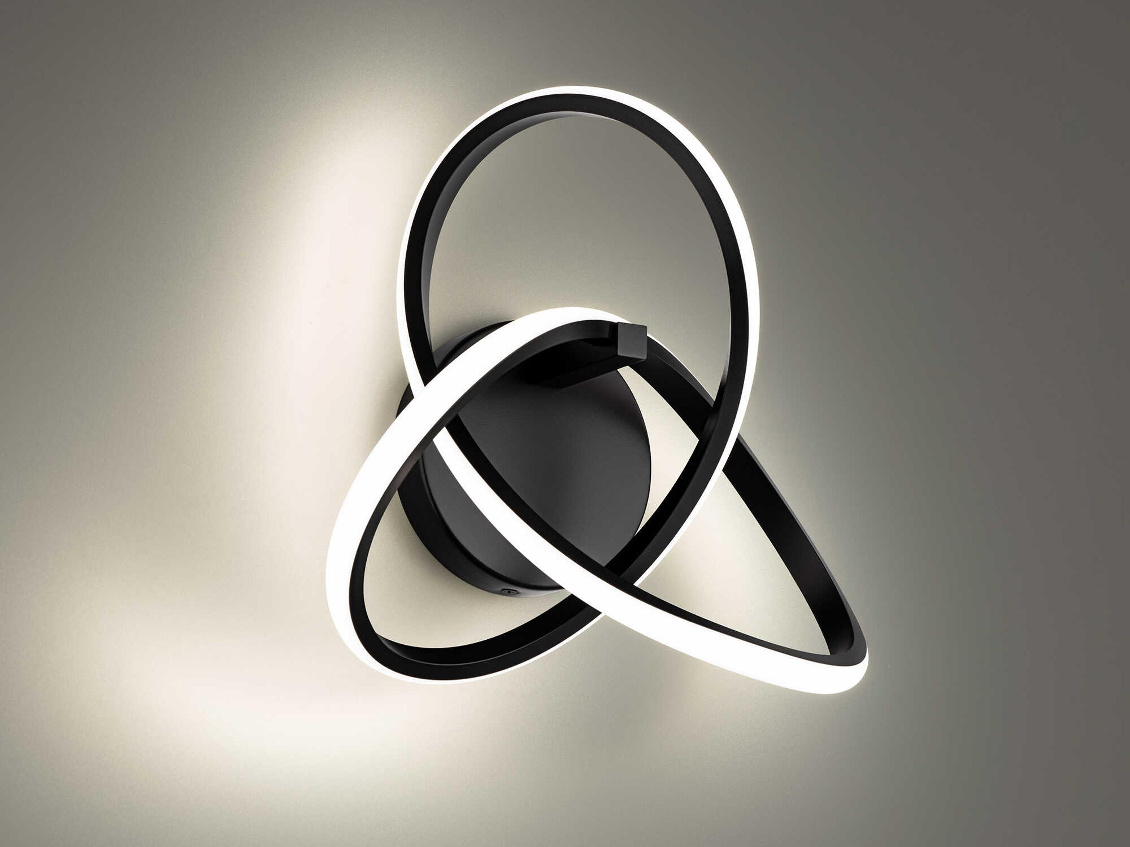 dweLED by WAC Lighting Vornado 1-Light Black Wall Sconce