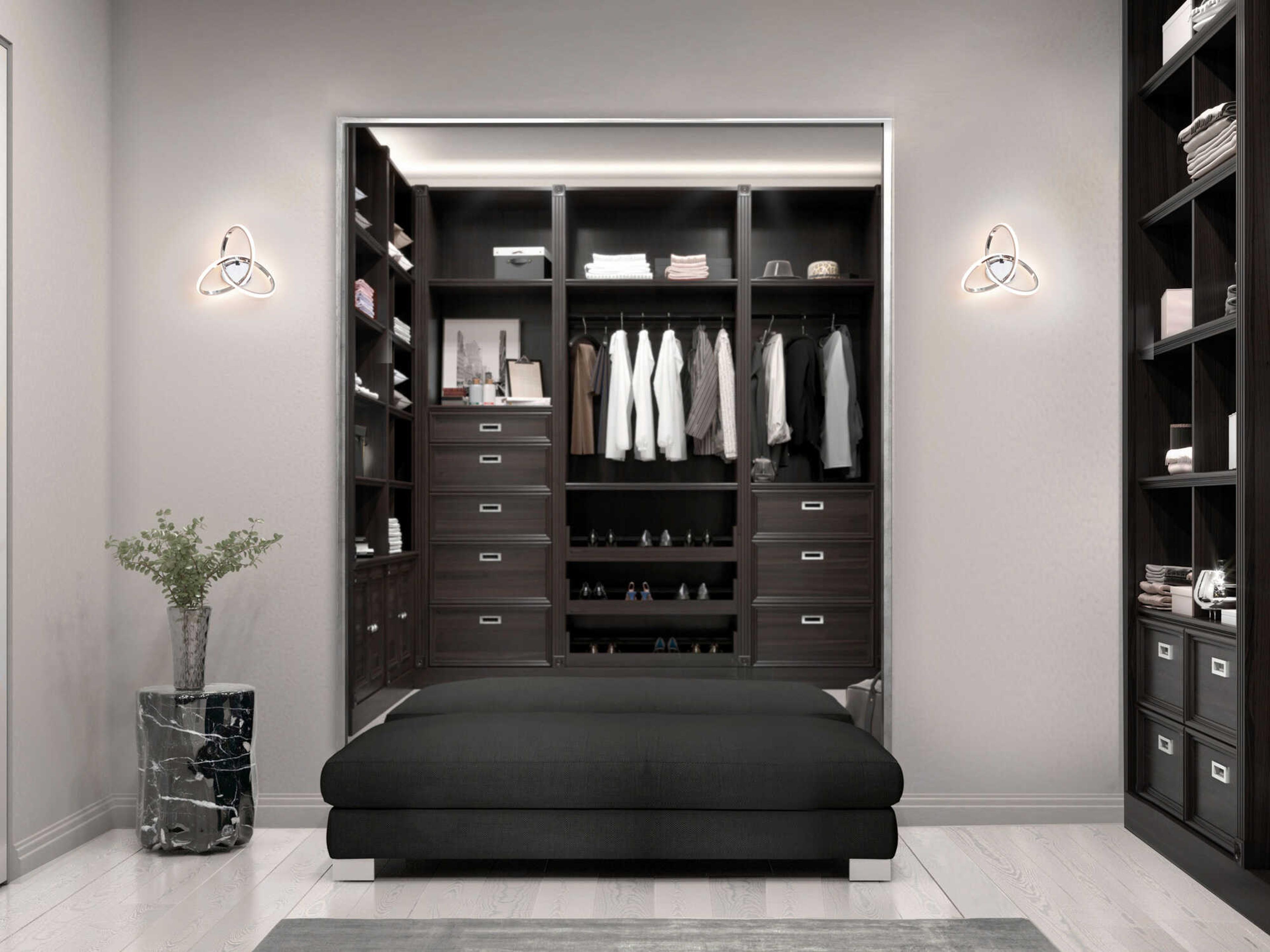 dweLED by WAC Lighting Vornado 1-Light Chrome Wall Sconce