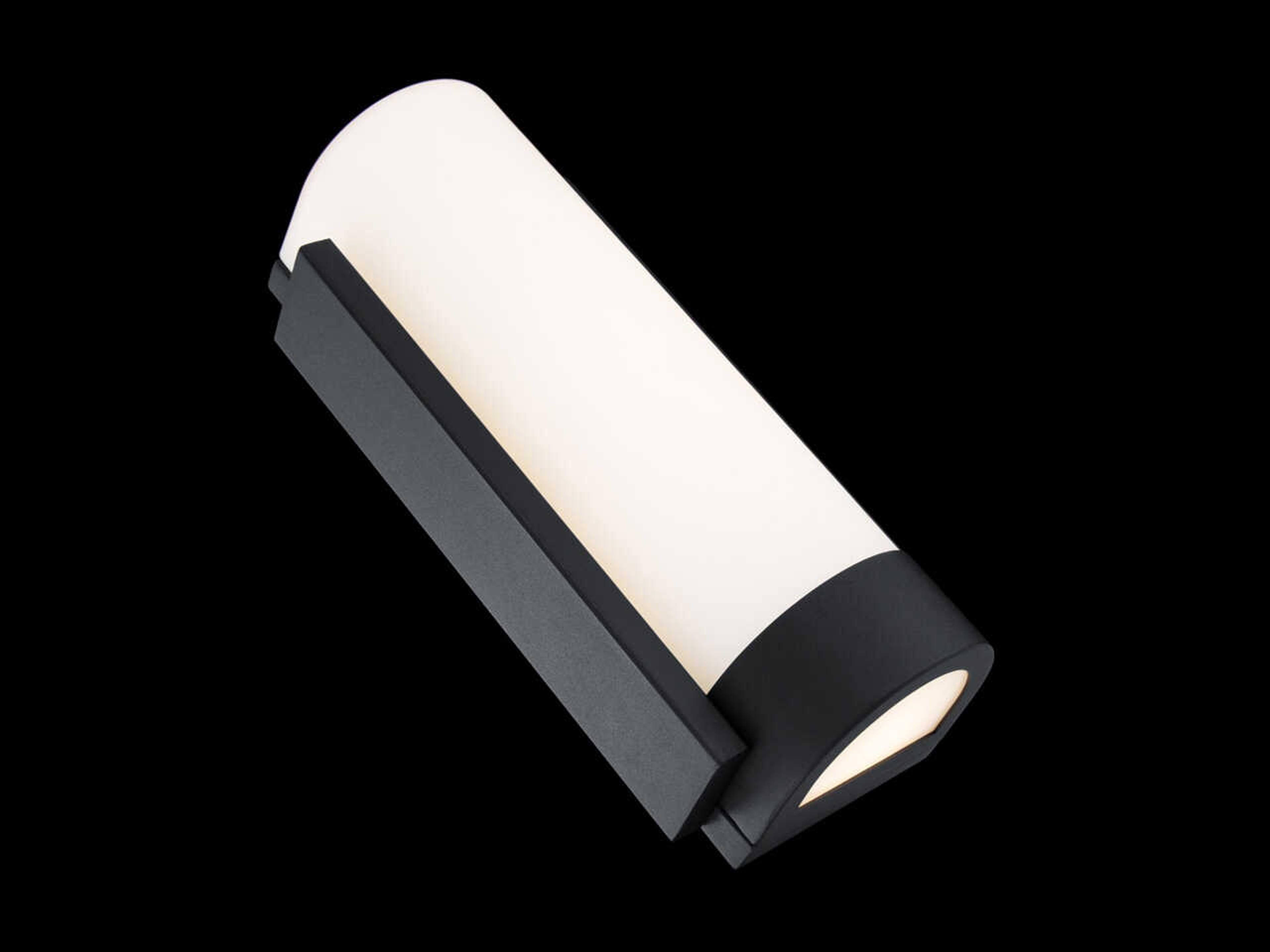 dweLED by WAC Lighting Blake 2-Light Black Glass LED Wall Sconce