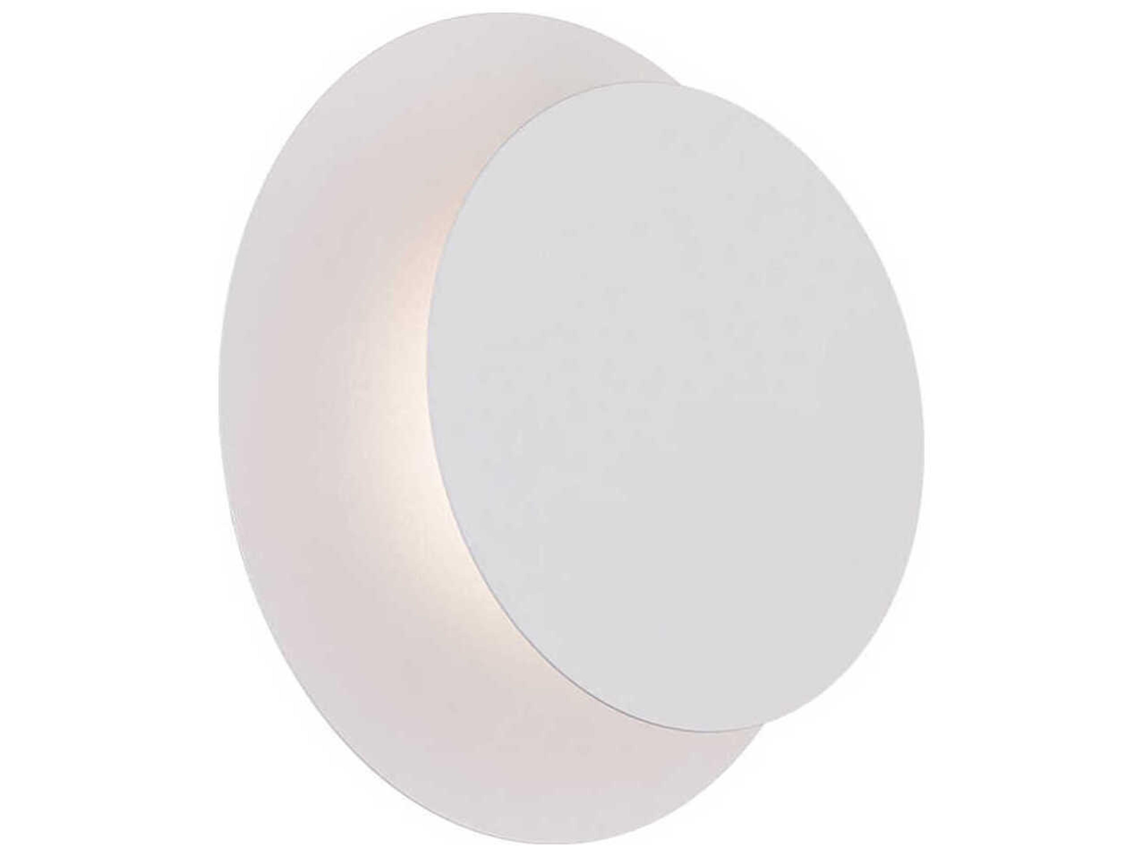 Moonglow 1-Light White Wall Sconce