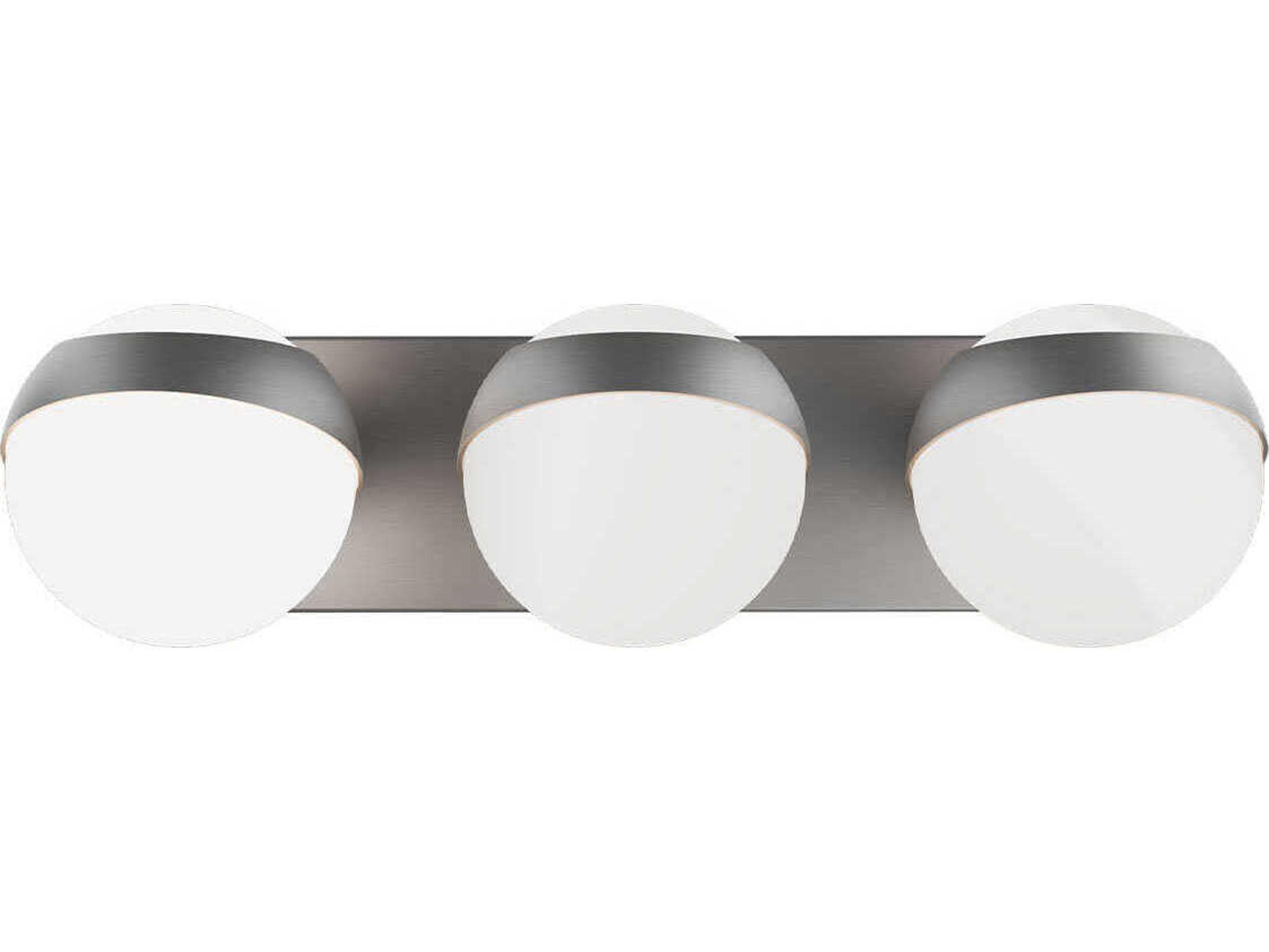 dweLED by WAC Lighting Tripoli 3-Light Brushed Nickel Vanity Light