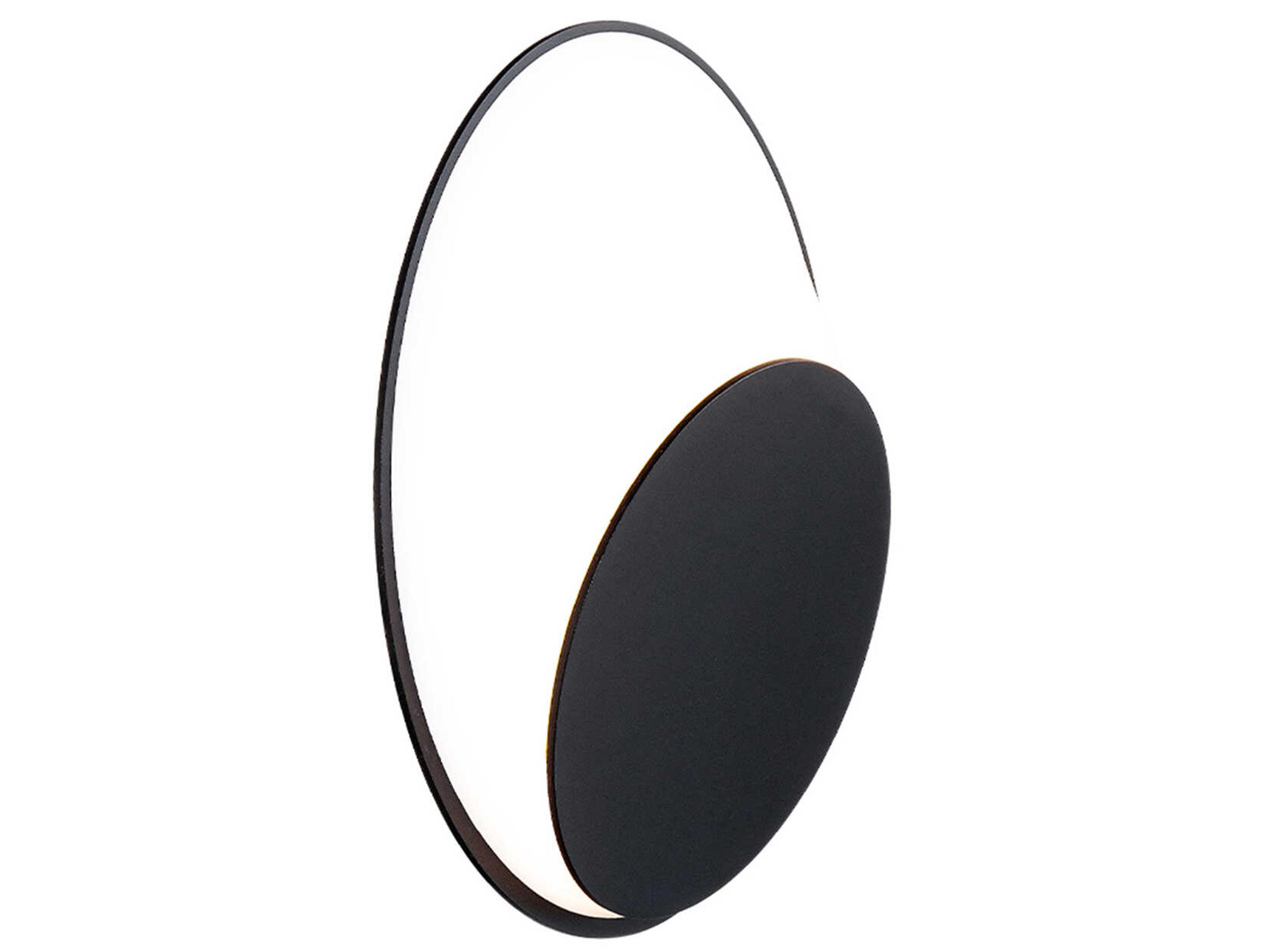 dweLED by WAC Lighting Ogle 1-Light Black Wall Sconce