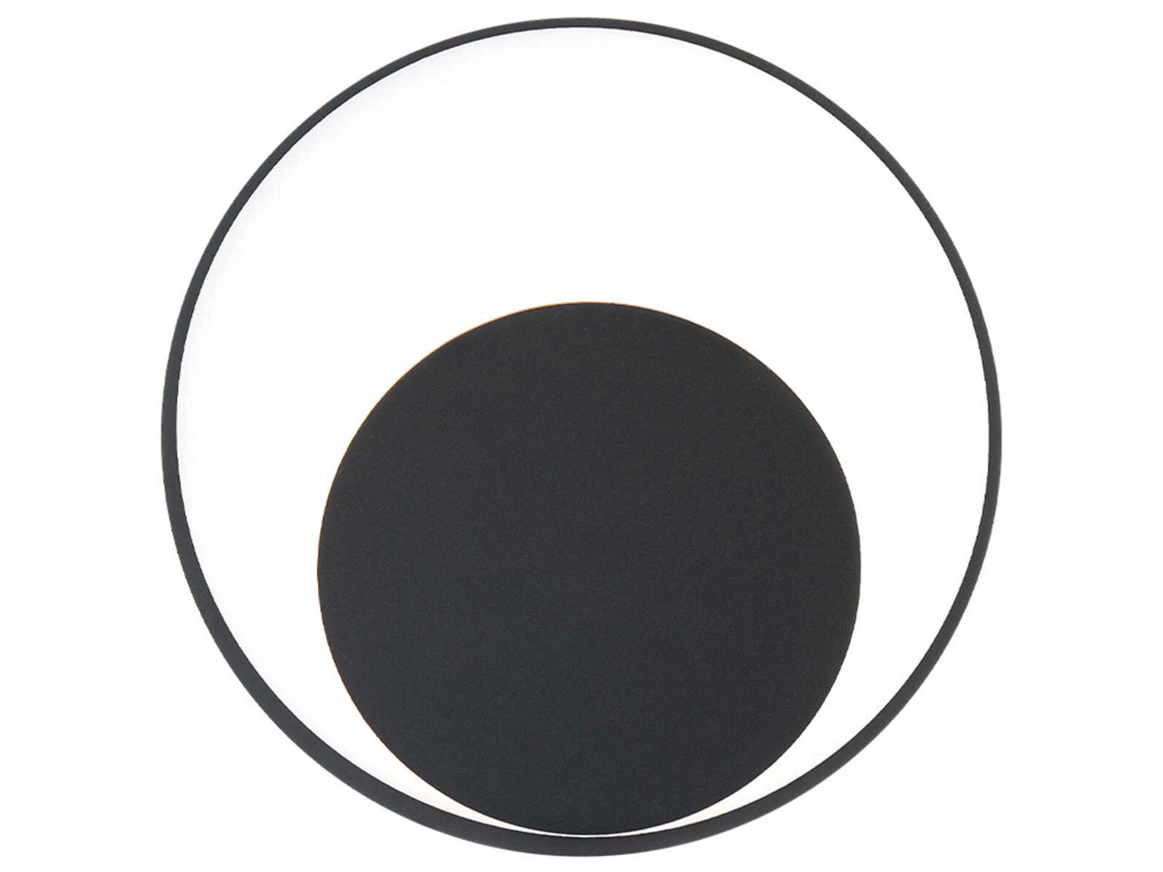 dweLED by WAC Lighting Ogle 1-Light Black Wall Sconce