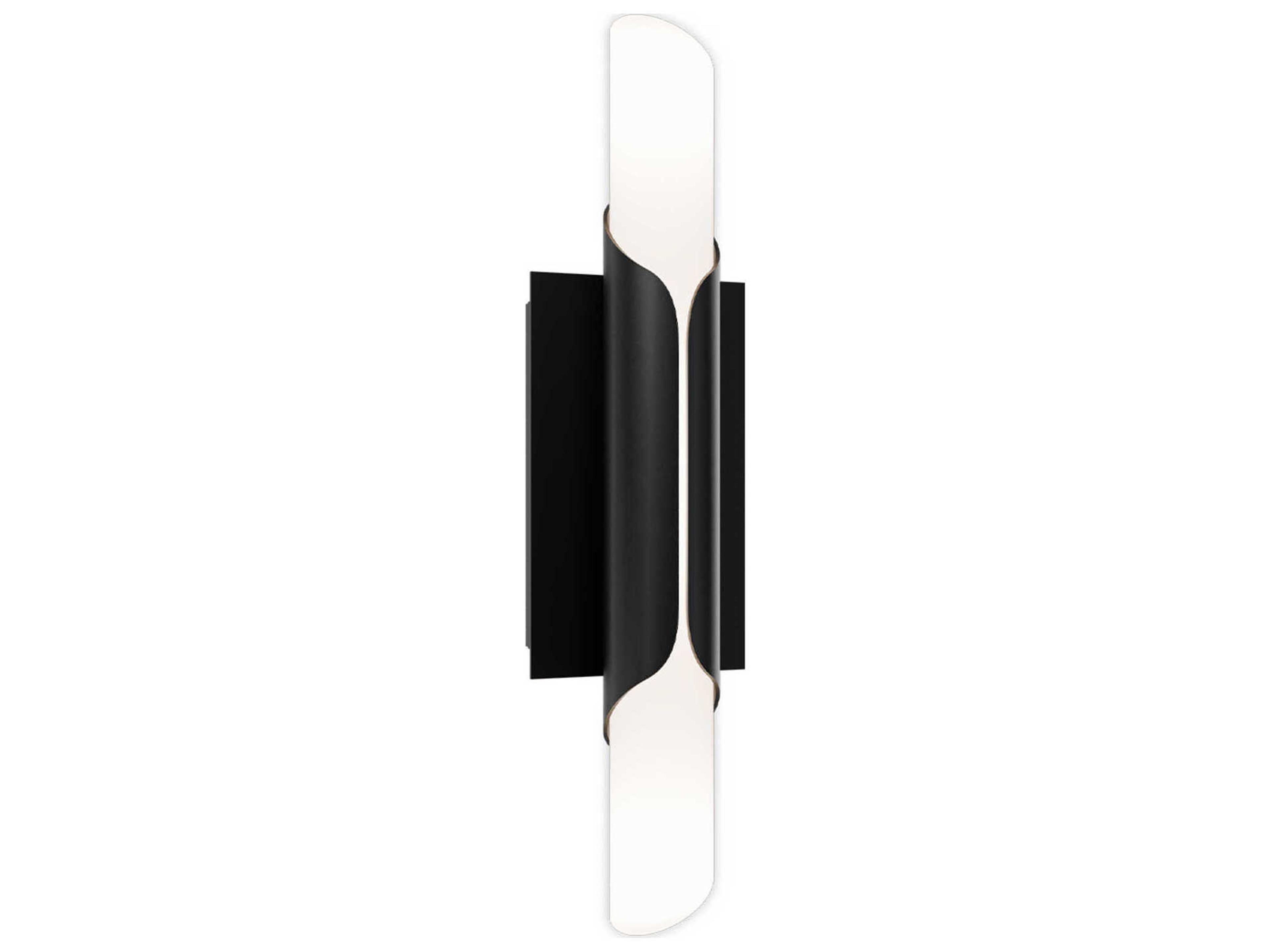 Wrappe 1-Light Black Wall Sconce