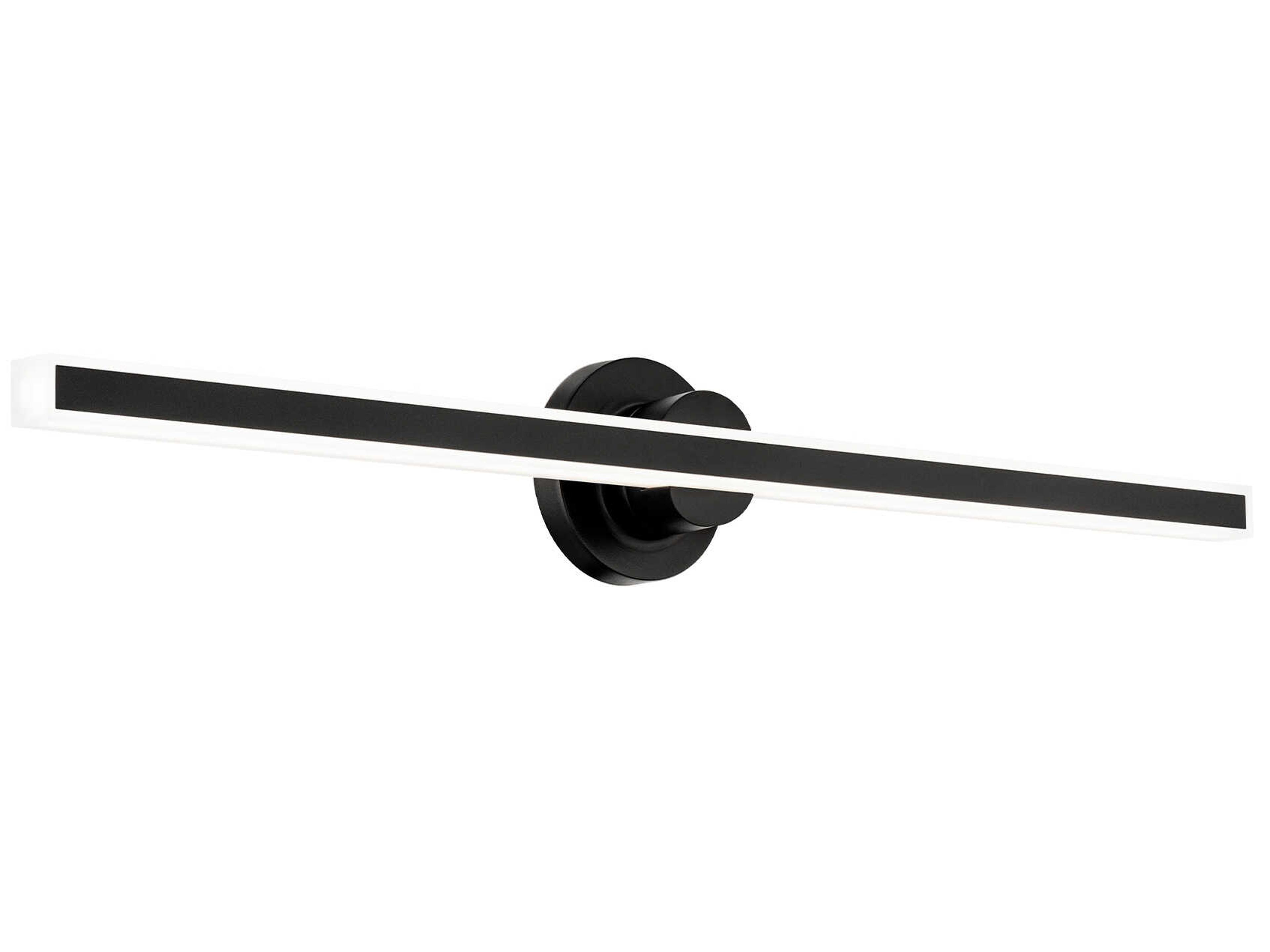 Bastone 1-Light Black Vanity Light