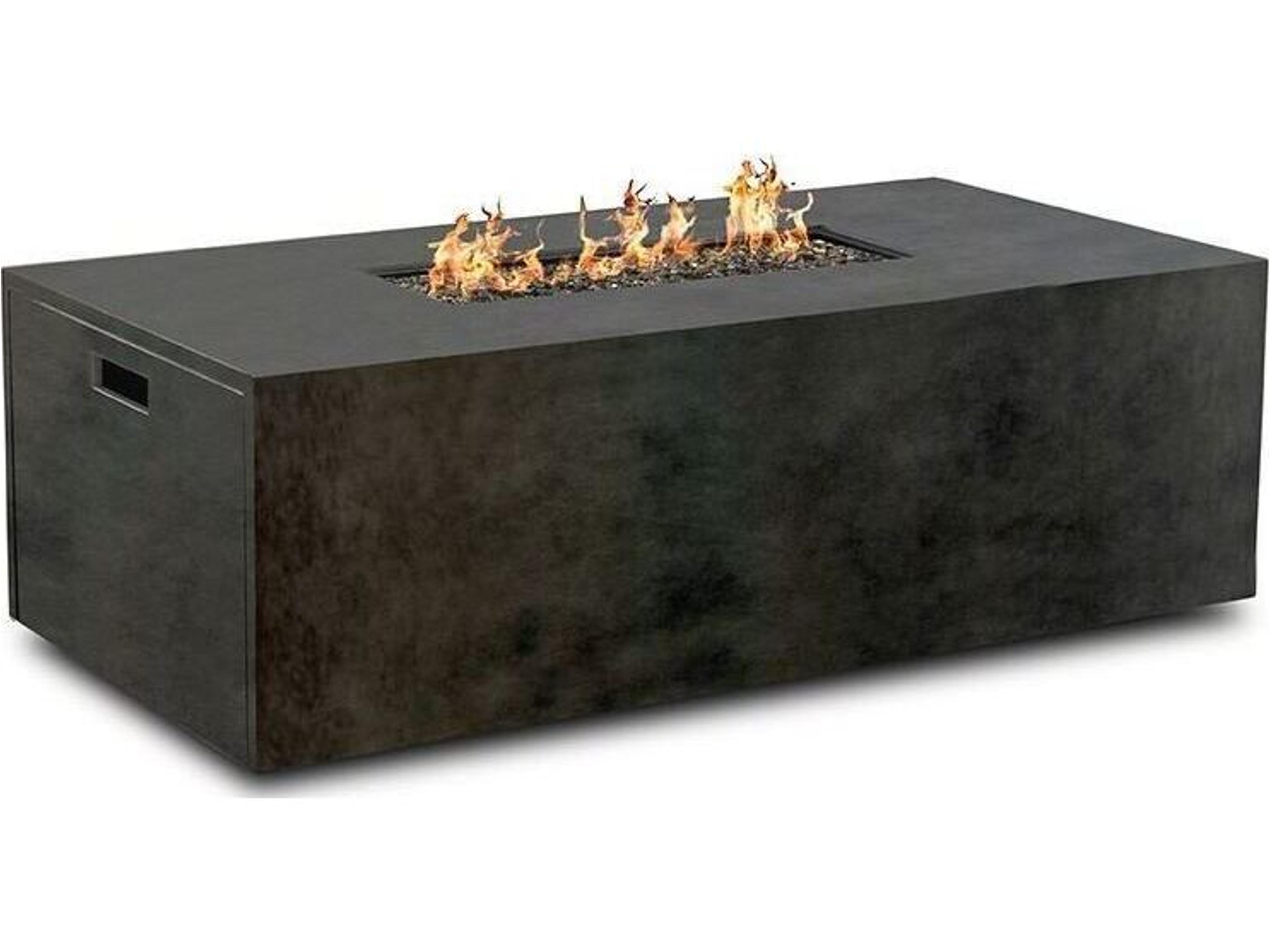 Ebel Bellino Aluminum 60" x 30" Fire Pit with Lid