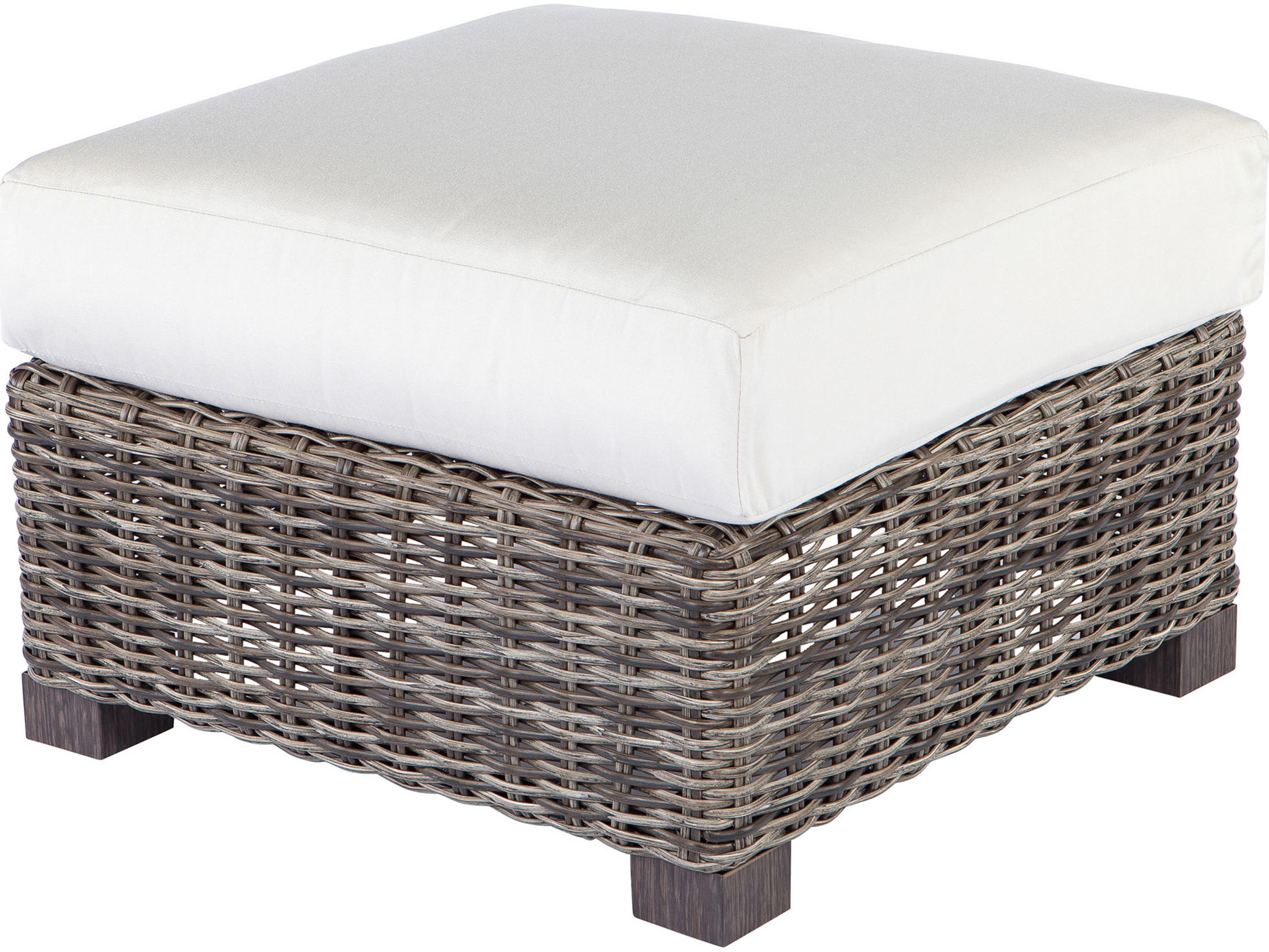 Avallon Wicker Outdoor Patio Ottoman